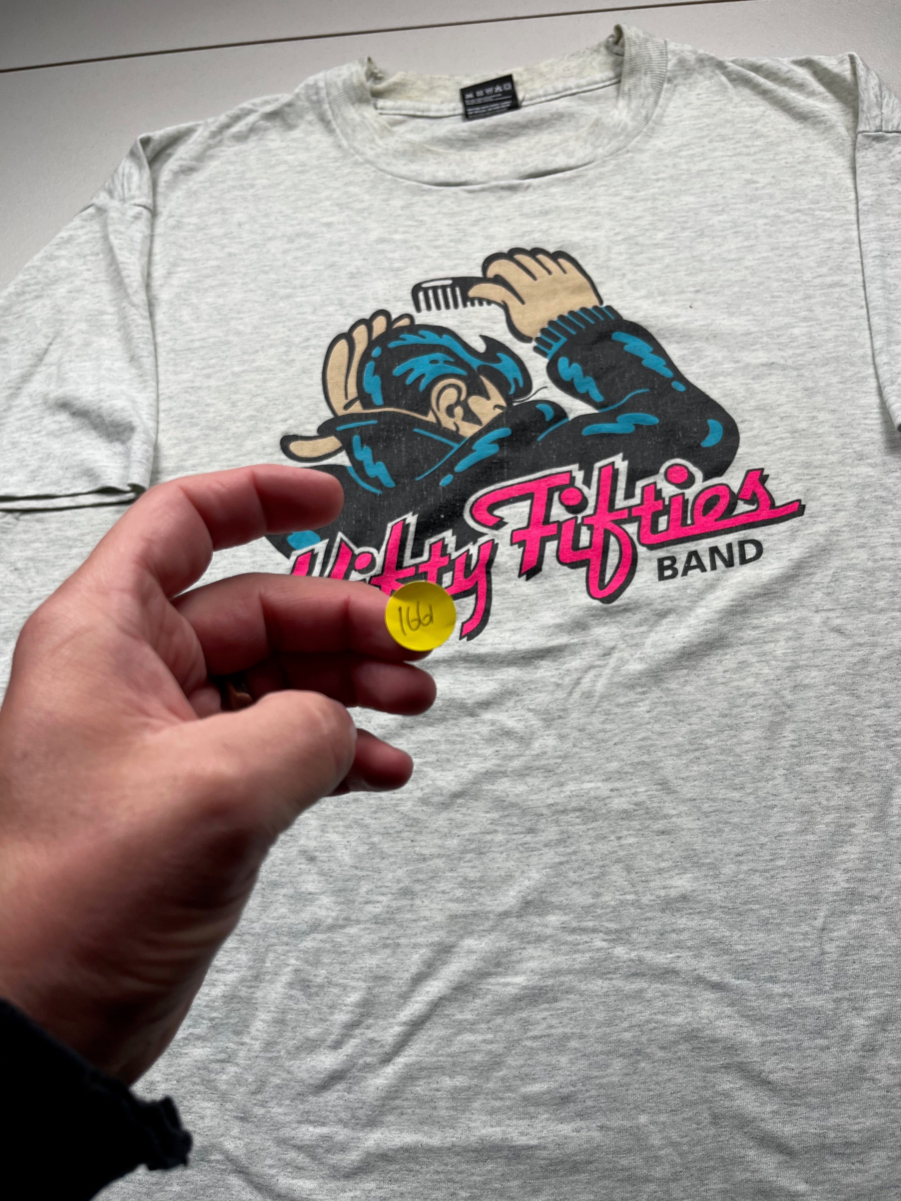 Vintage 1990s Nifty Fifties Band Rockabilly Graphic T-Shirt