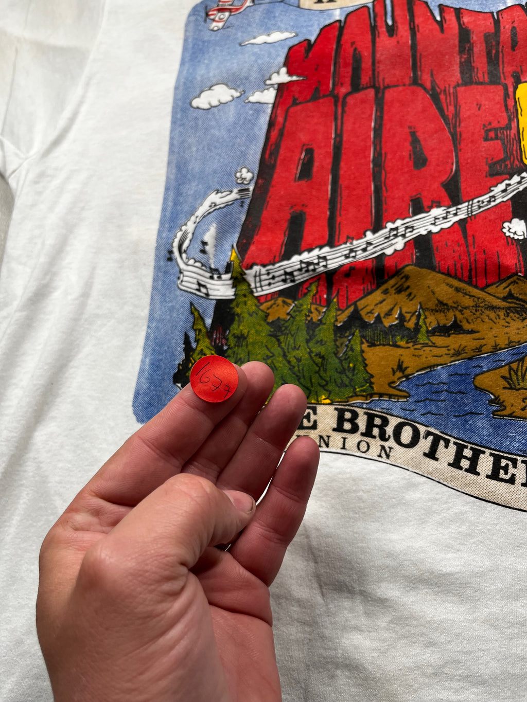 Vintage 1987 Mountain Aire Festival Huey Lewis The Doobie Brothers Tour T-Shirt