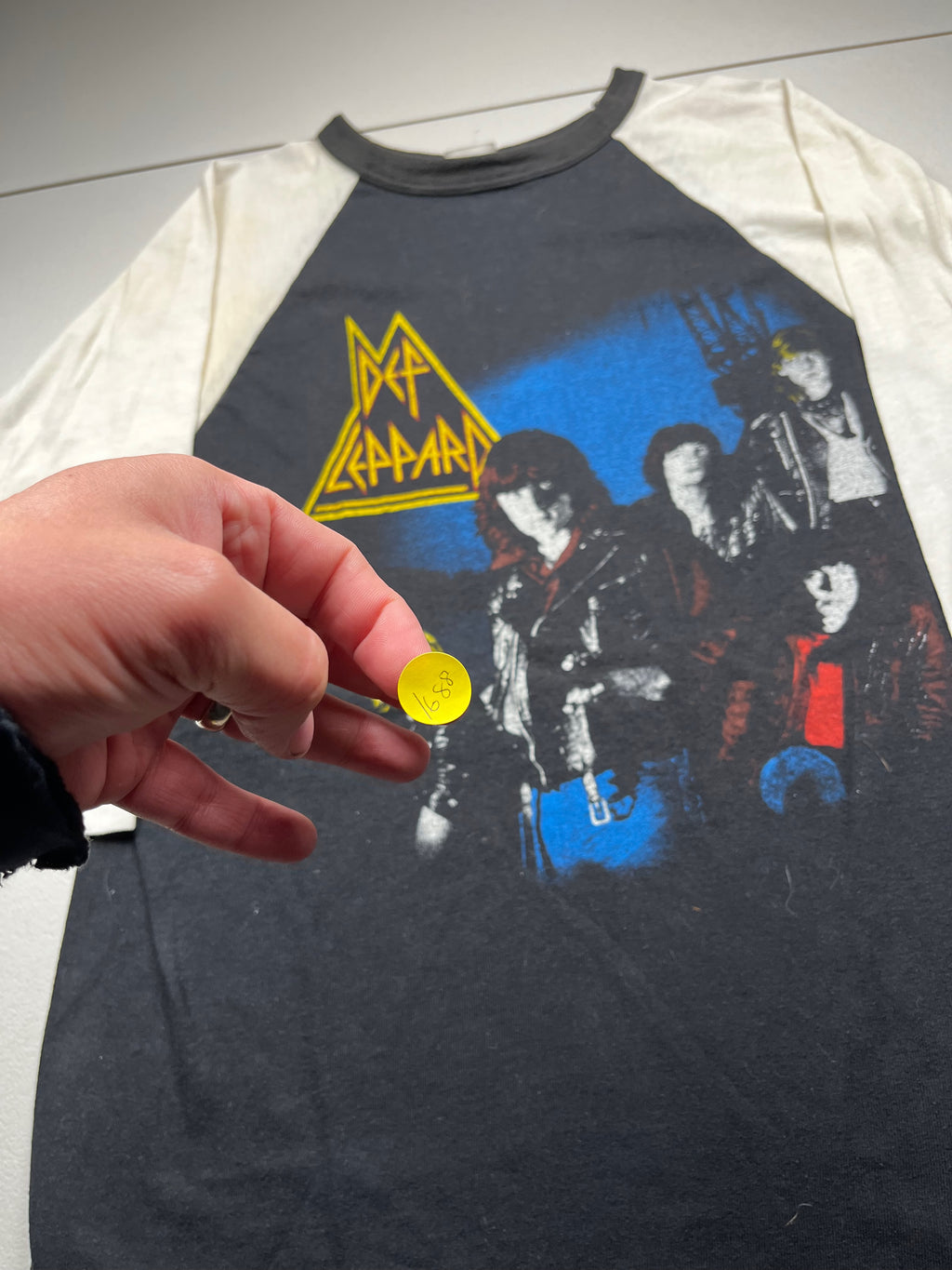 Vintage 1980s Def Leppard Rock Brigade Raglan Band T-Shirt