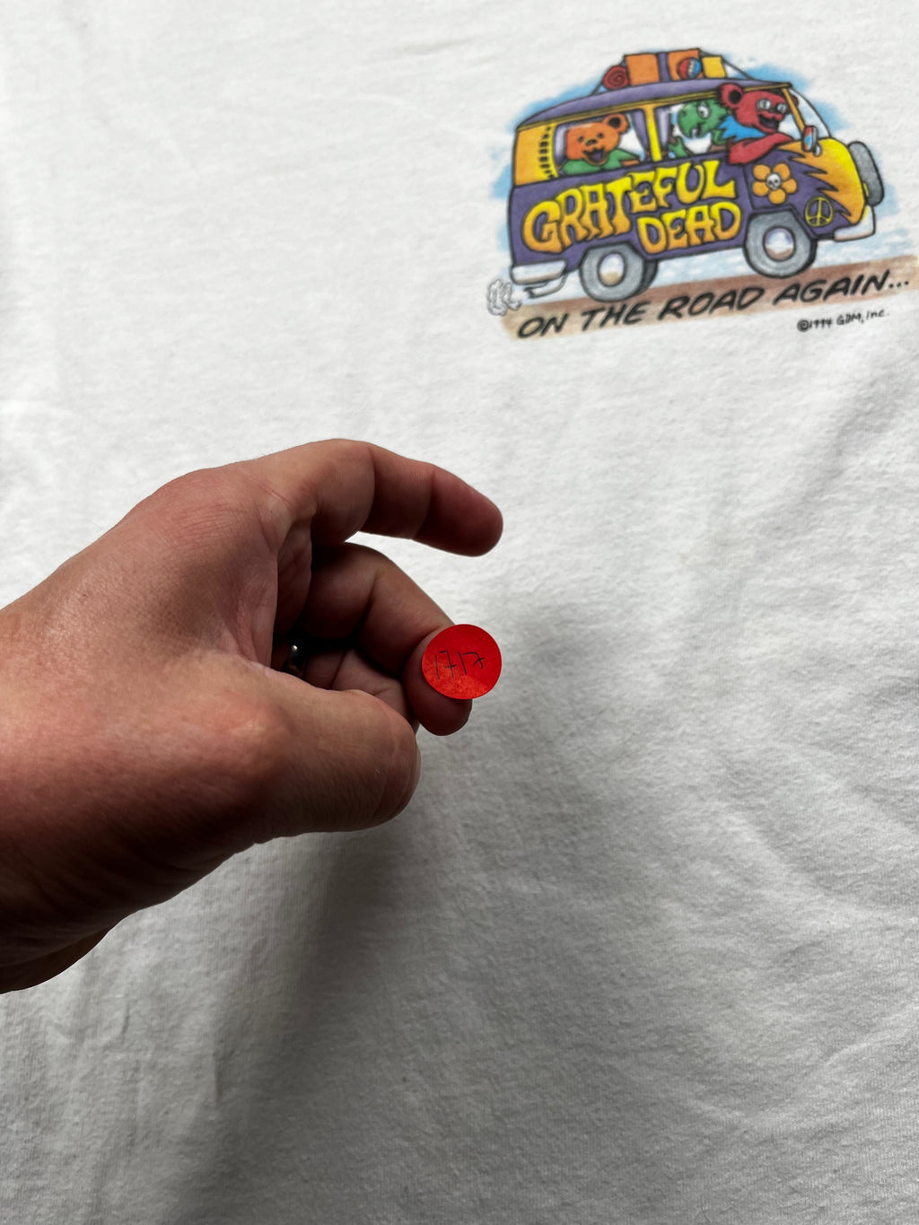 Vintage Grateful Dead On The Road Again T-Shirt White