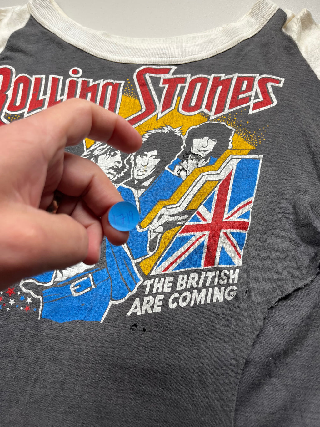 Vintage 1978 Rolling Stones Tour of America Raglan Tee
