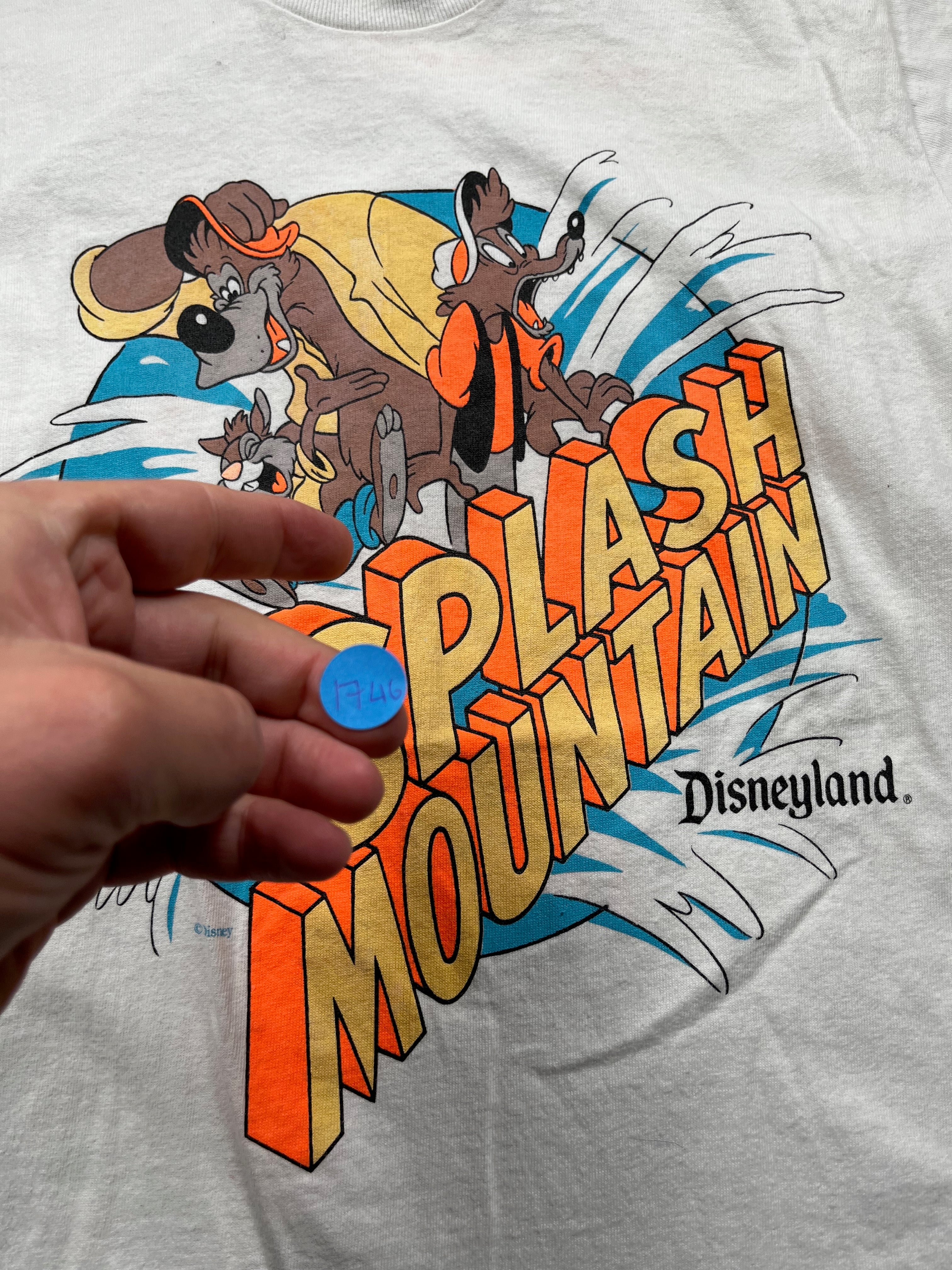 Vintage Disneyland Splash Mountain Graphic T-Shirt White