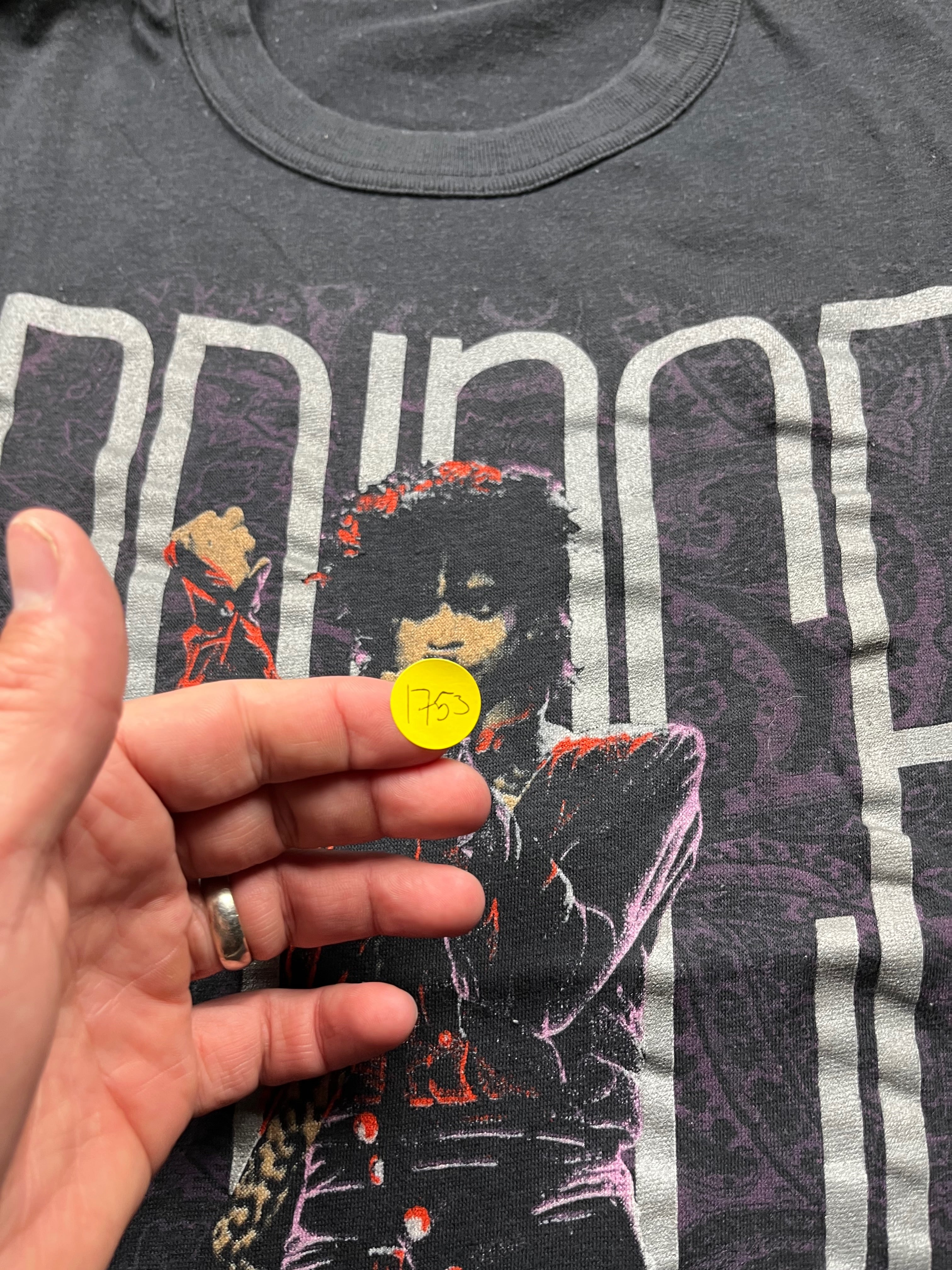 Vintage Prince and the Revolution Purple Rain Era Graphic T-Shirt Black