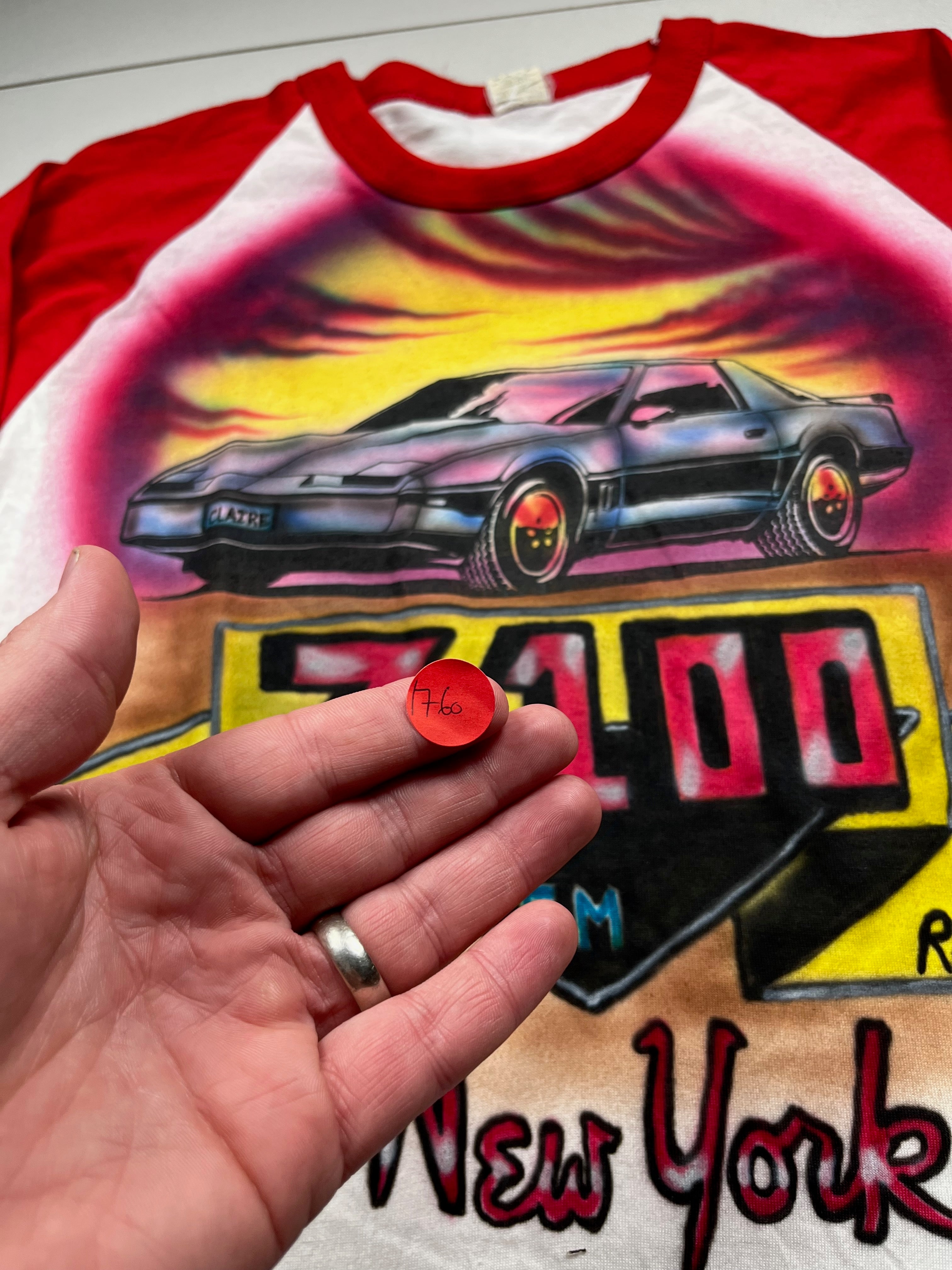 Vintage Z100 New York Airbrush Raglan Baseball Tee