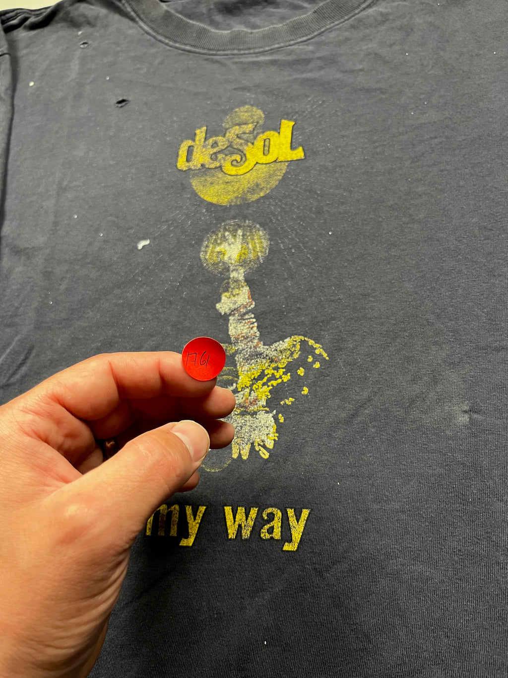 Vintage DeSol On My Way Band Graphic T-Shirt Navy