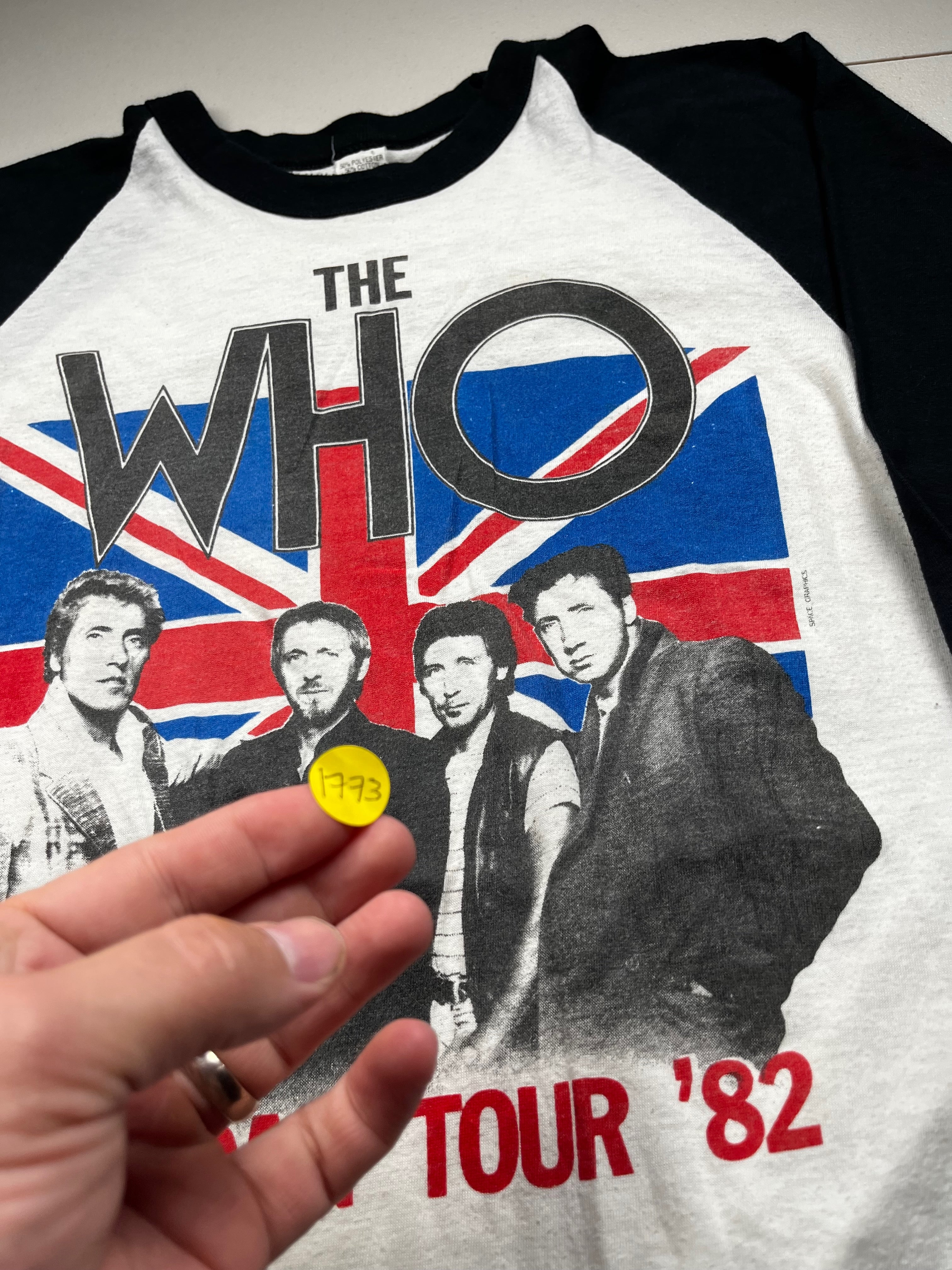 Vintage 1982 The Who American Tour Raglan Baseball Tee
