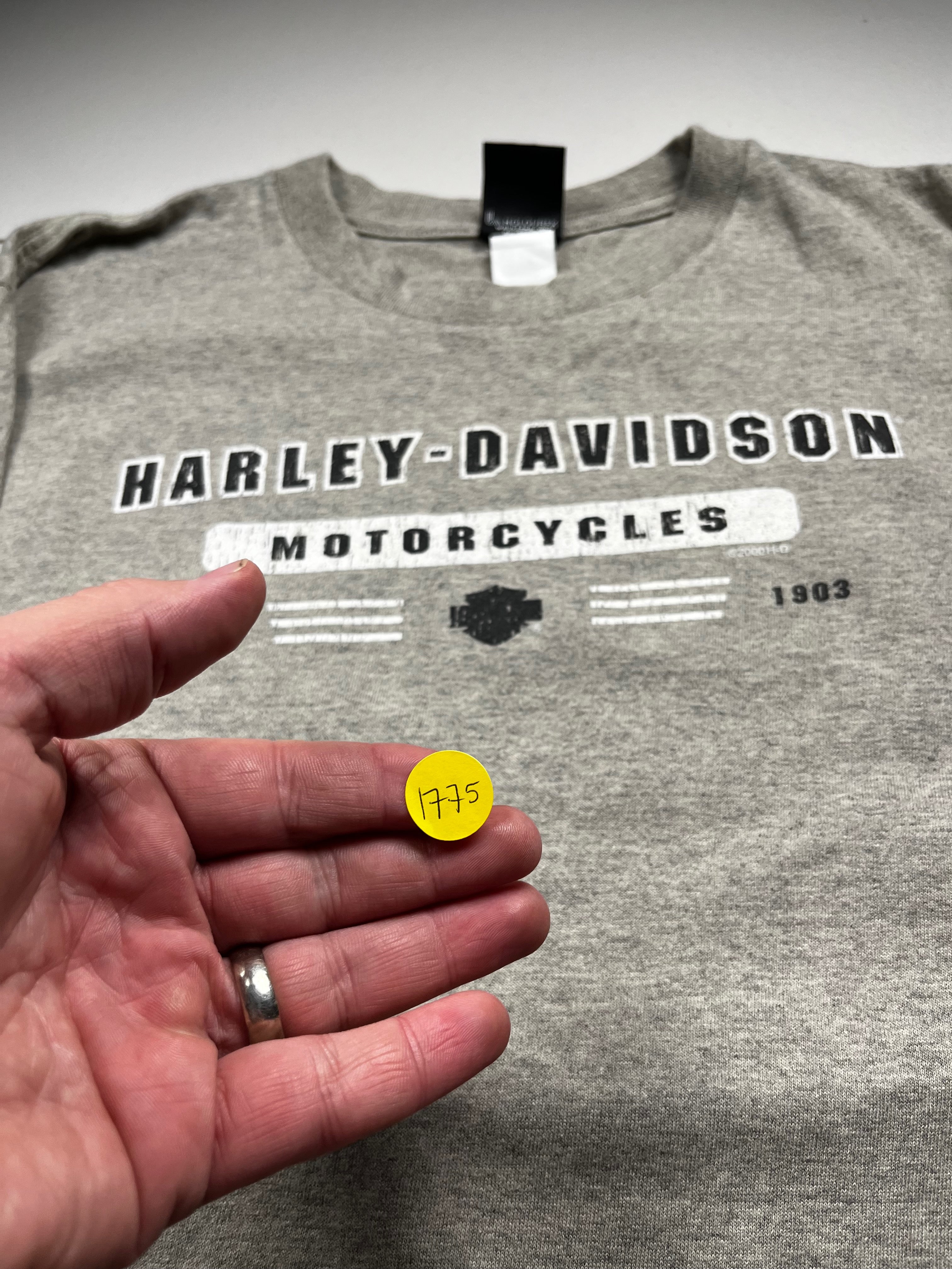Vintage Harley-Davidson Motorcycles Est 1903 T-Shirt Grey