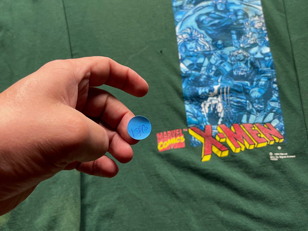 Vintage 1994 Marvel X-Men Graphic Lightweight Hoodie Green