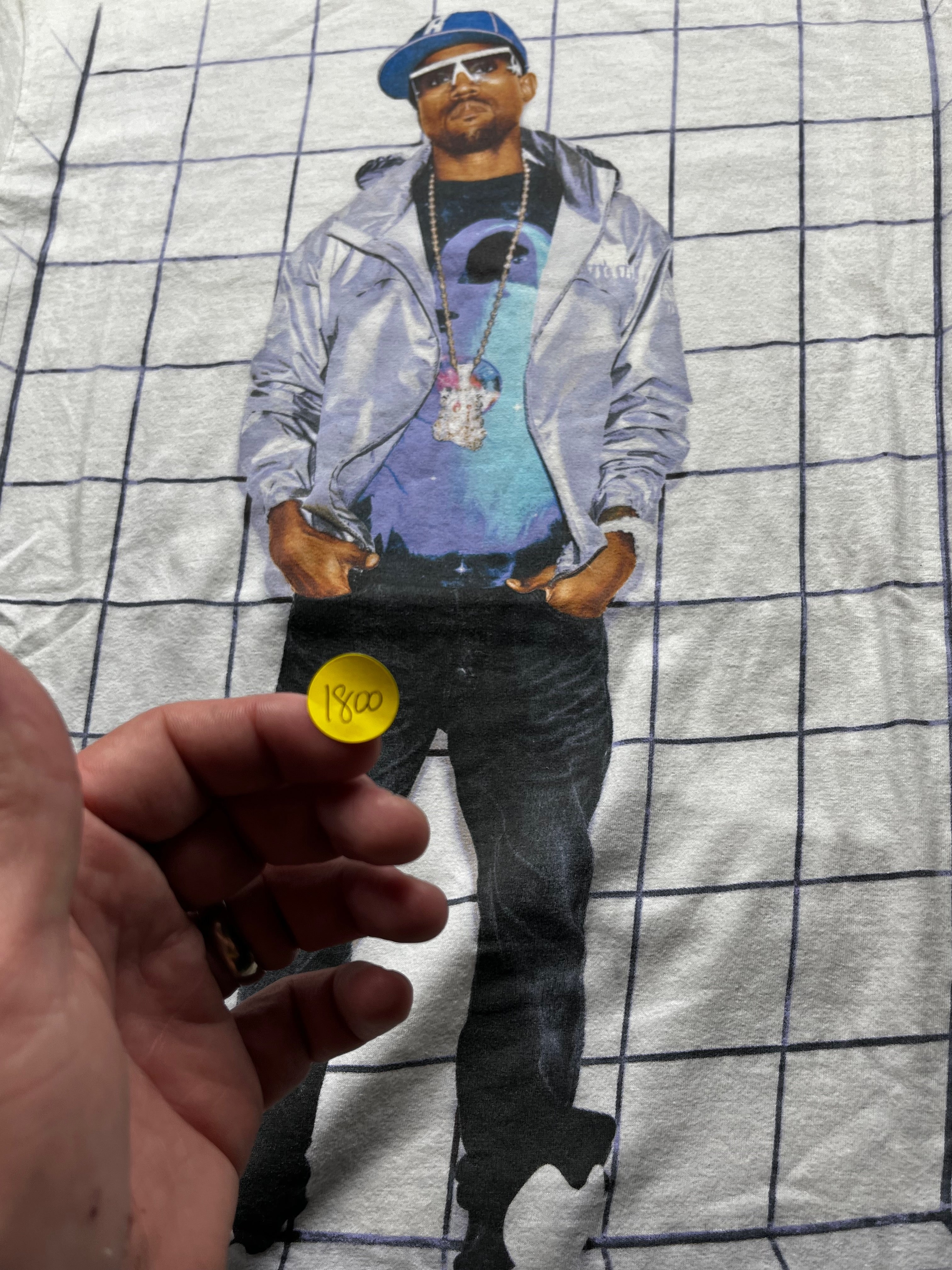 Vintage Kanye West Glow In The Dark Tour Graphic T-Shirt White