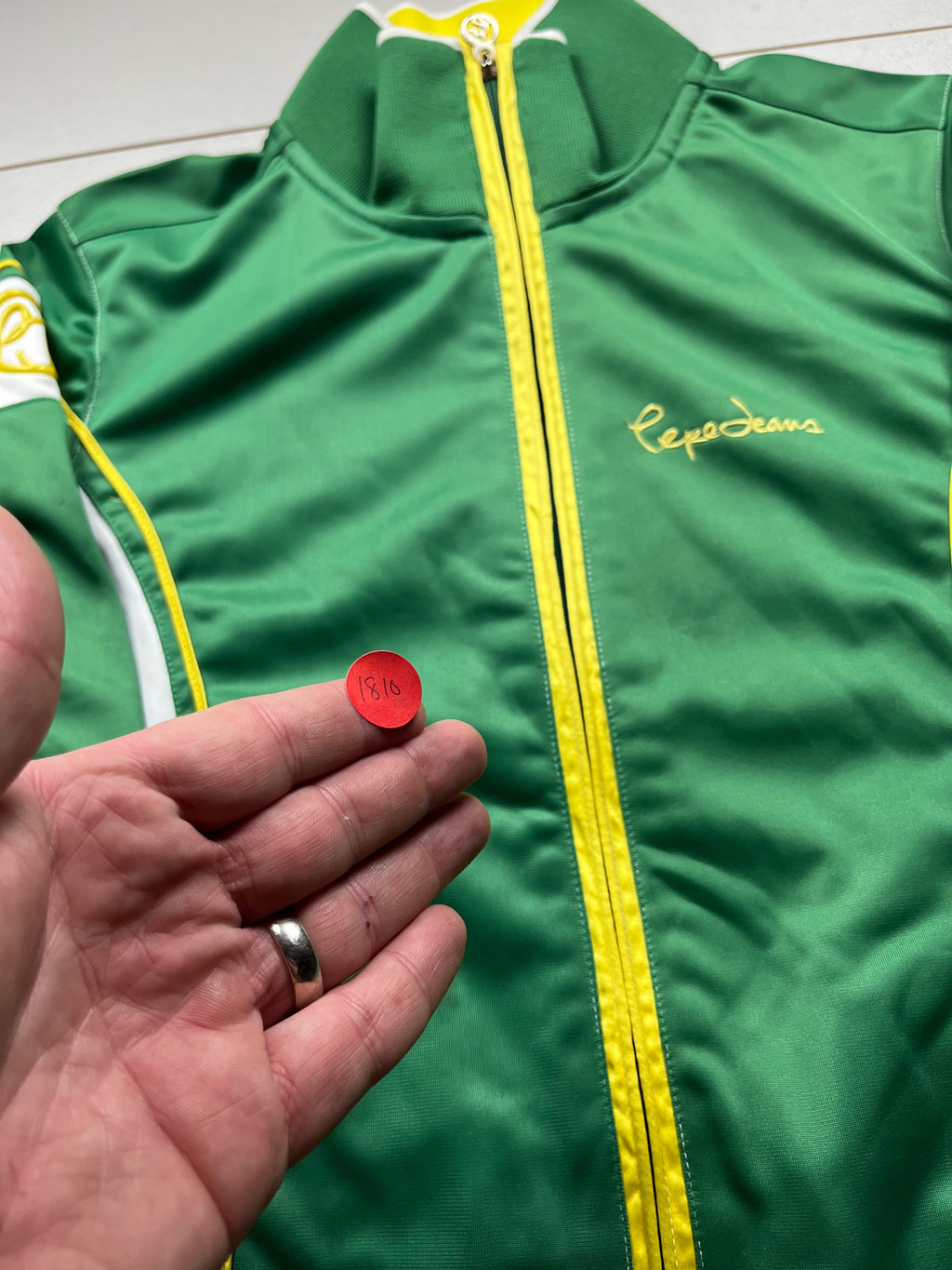 Vintage Pepe Jeans Full Zip Track Jacket Green