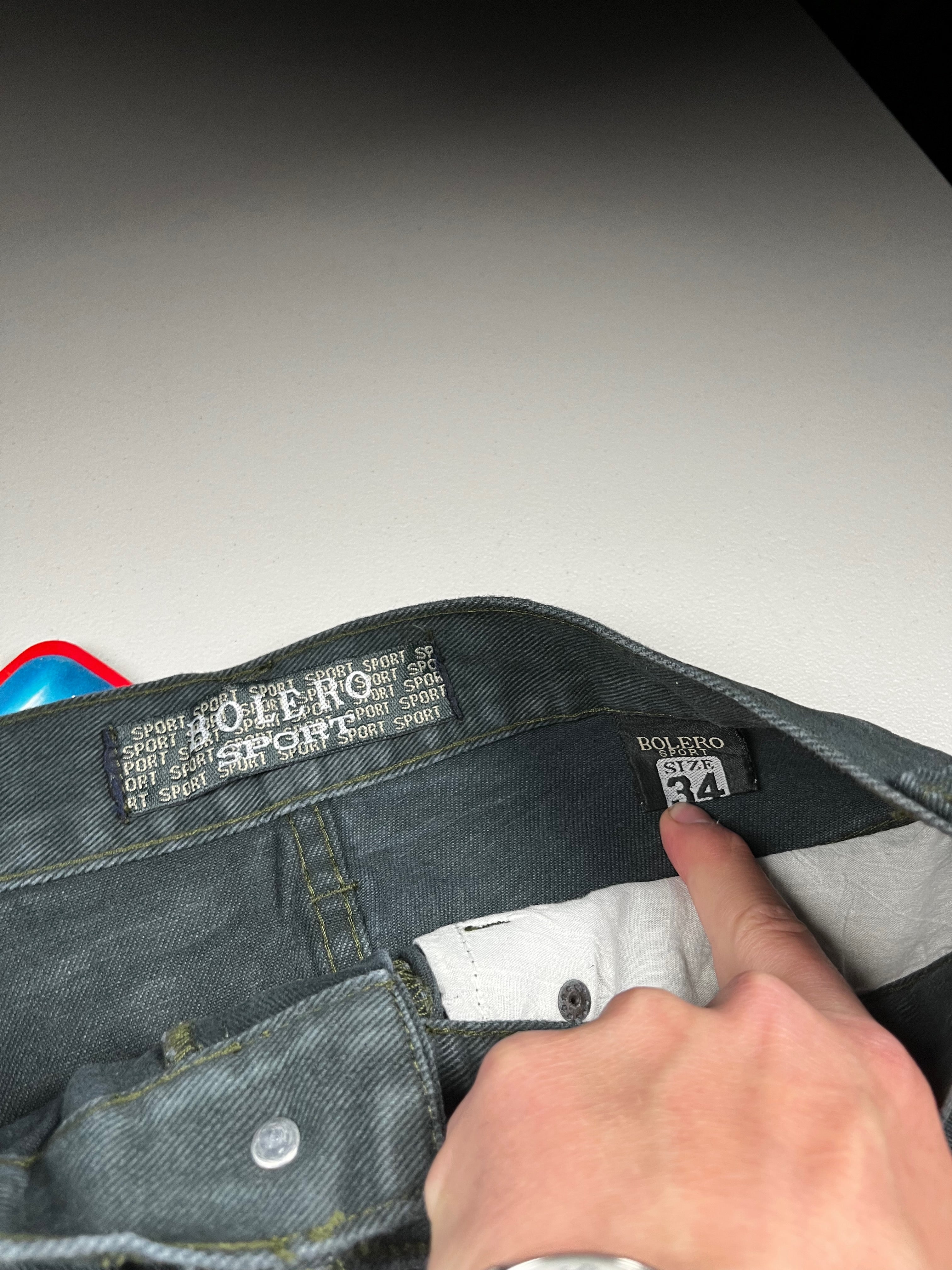 Bolero Tekno Black Wide Leg Denim Rave Skate Jeans