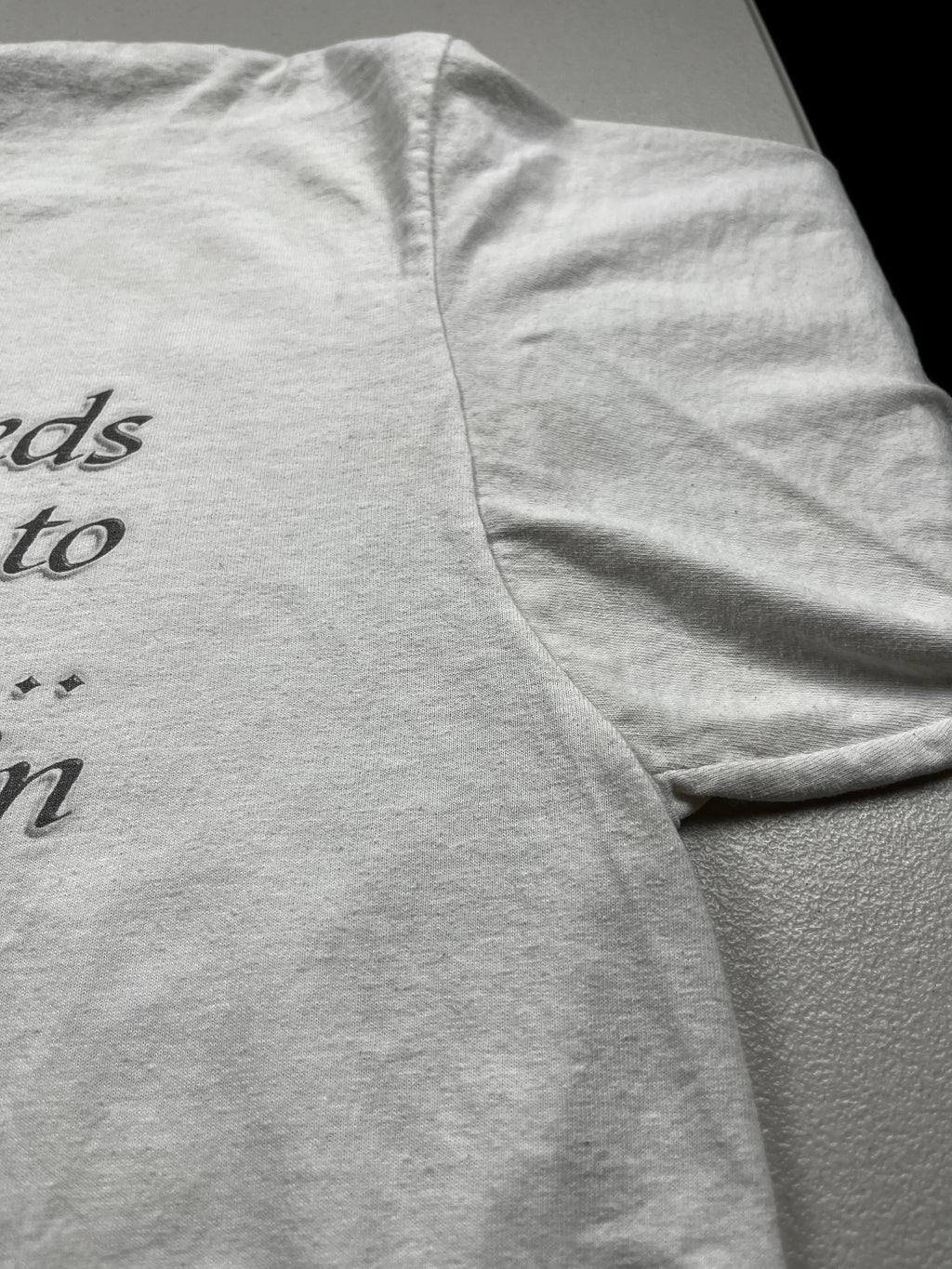 Vintage Jesus Graphic T-Shirt White Religious Faith Quote Tee