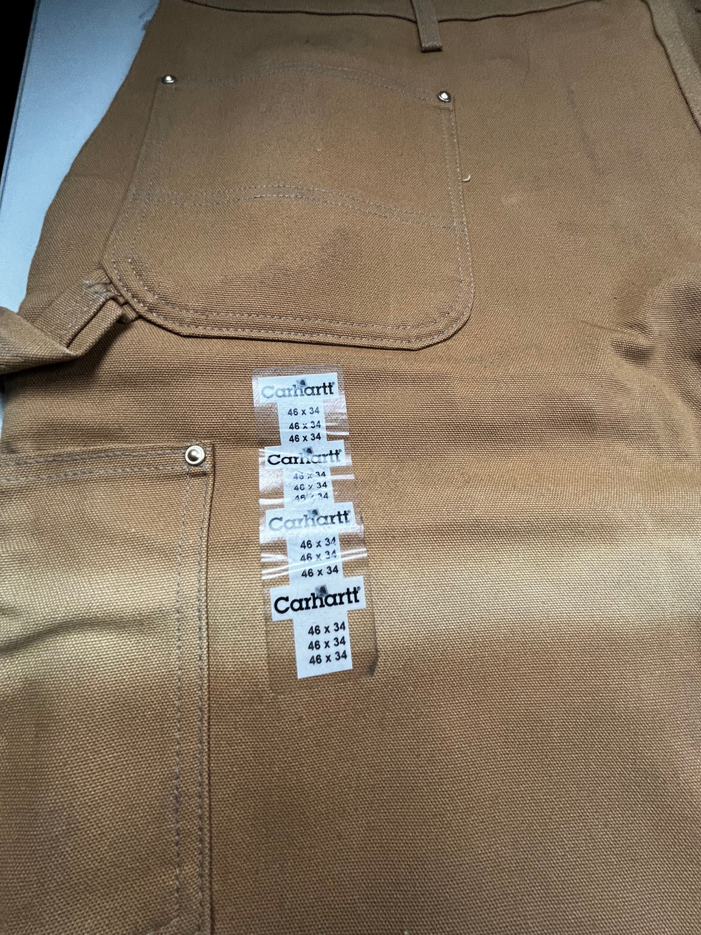 Vintage Carhartt Loose Fit Firm Duck Work Pants Brow