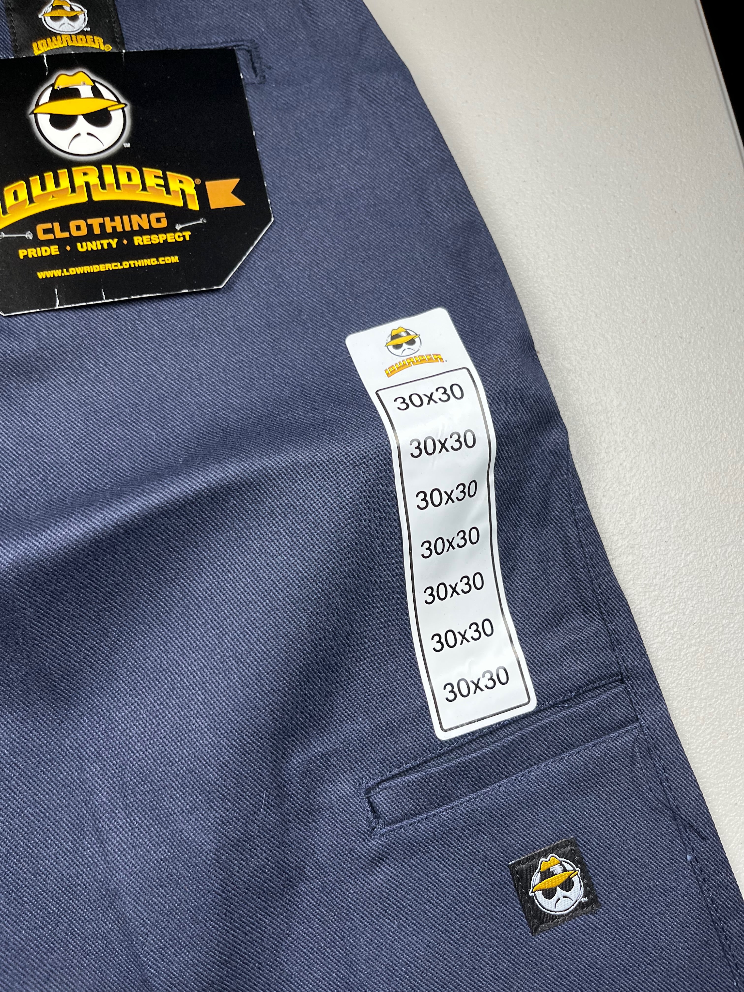 Lowrider Clothing Navy Blue Baggy Carpenter Pants New With Tags