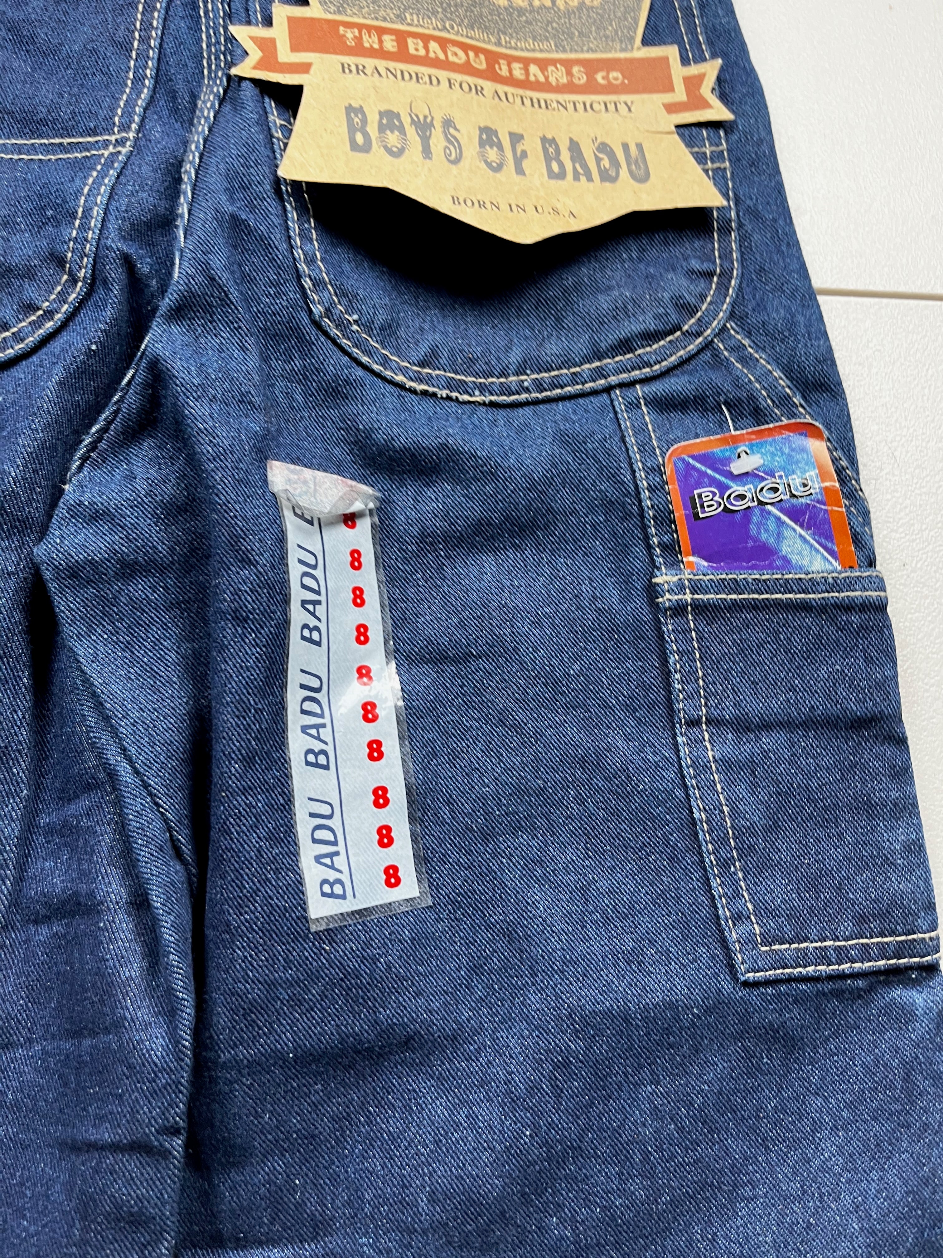 Deadstock Vintage Badu Jeans Baggy Denim Overalls