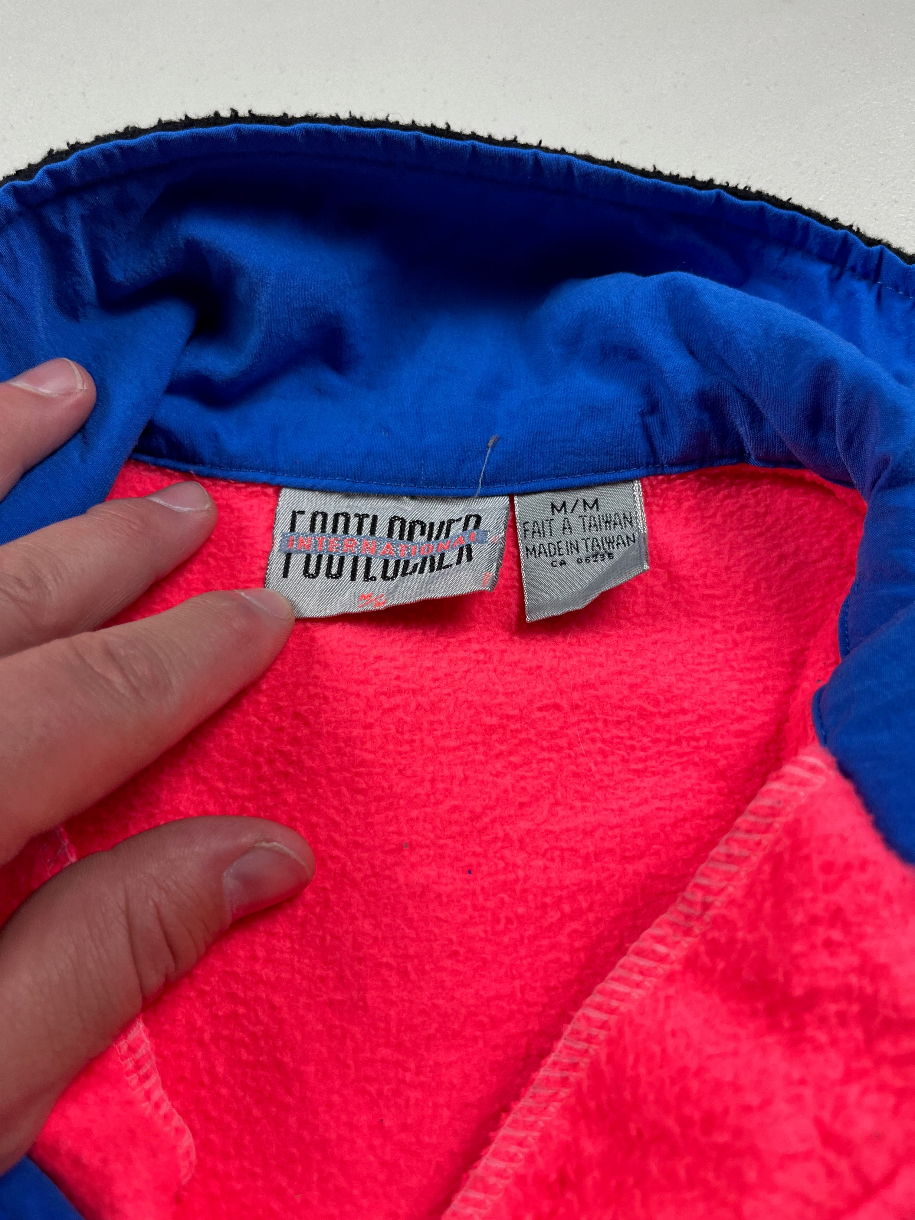 Vintage Foot Locker 1/4 zip ColorBlock Fleece Pullover