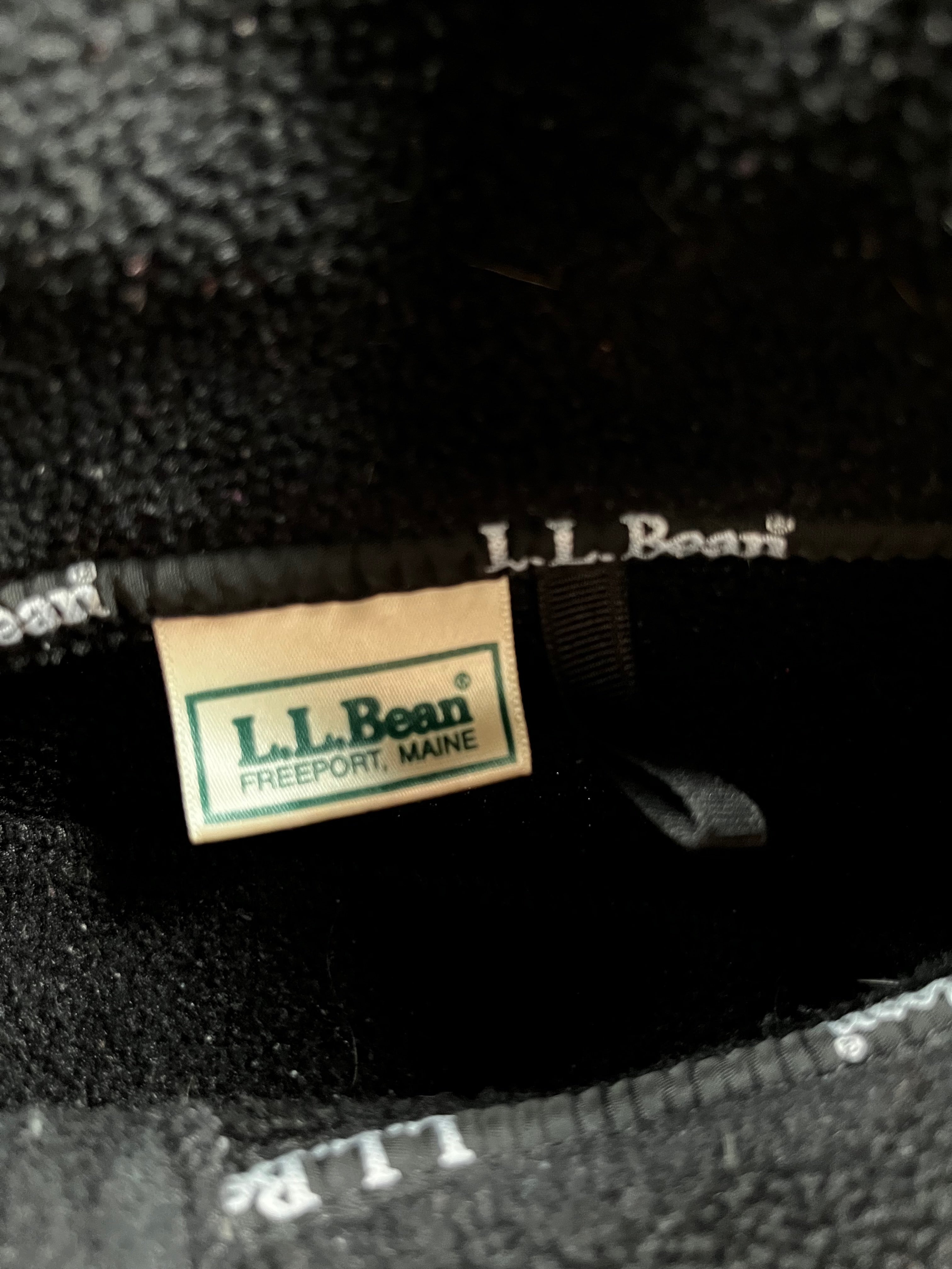 L.L.Bean Black Fleece Full-Zip Vest