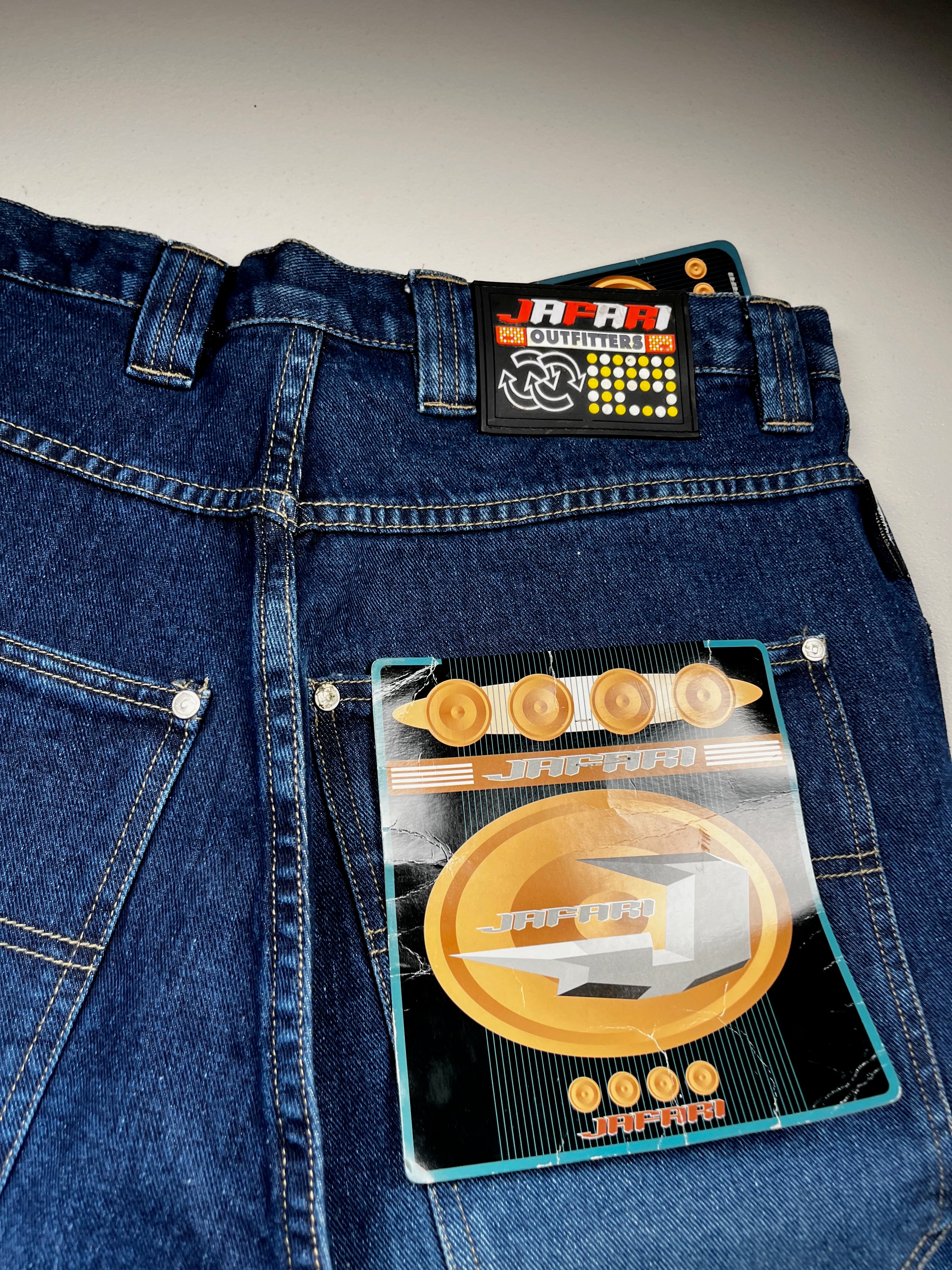 Vintage Jafari Wide Leg Baggy Raver Jeans NWT