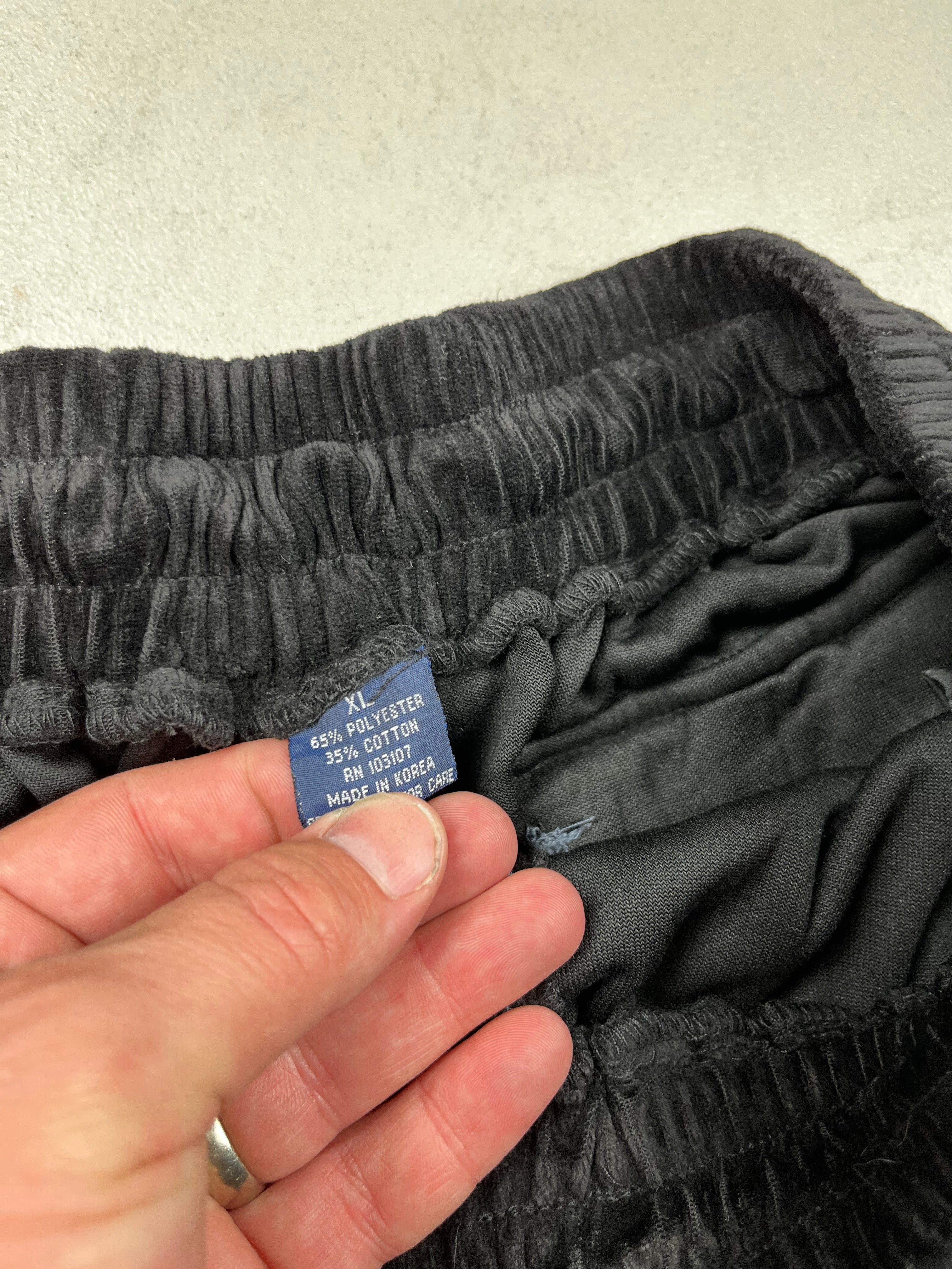 Deadstock Y2K Raw Blue Embroidered Skater Cargo Shorts