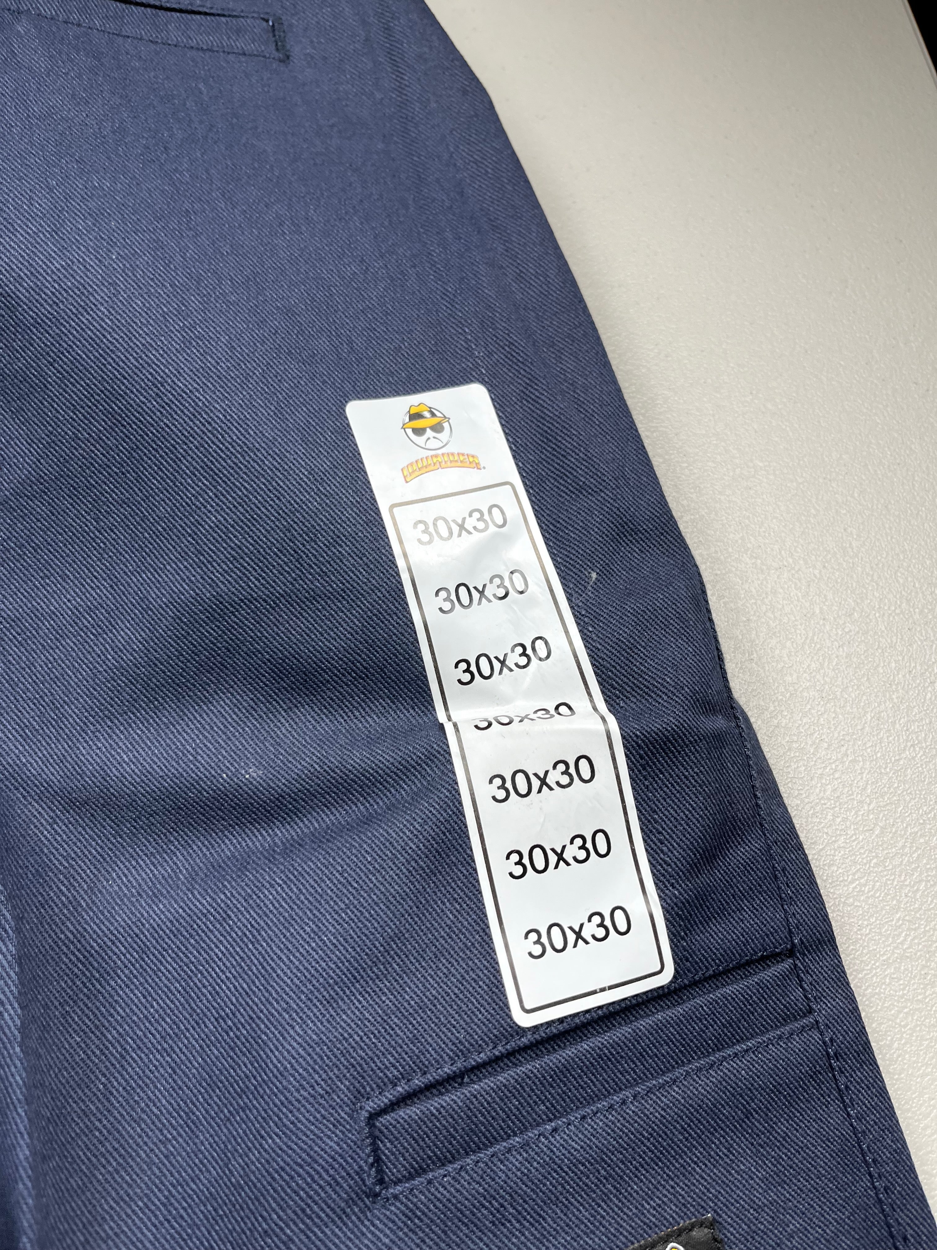 Lowrider Clothing Navy Blue Baggy Workwear Chinos New With Tags