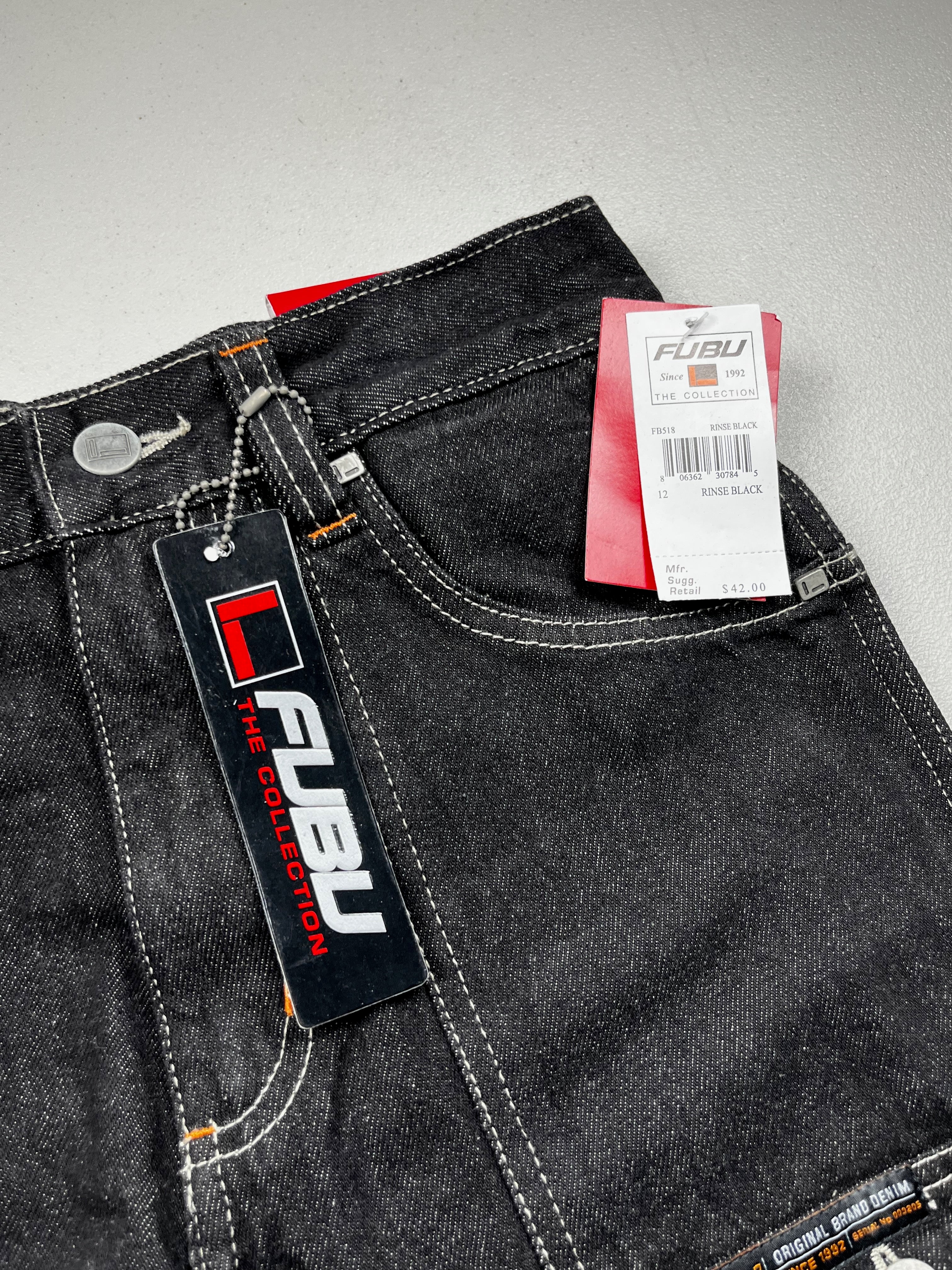New with Tags FUBU Heritage Black Baggy Carpenter Jeans