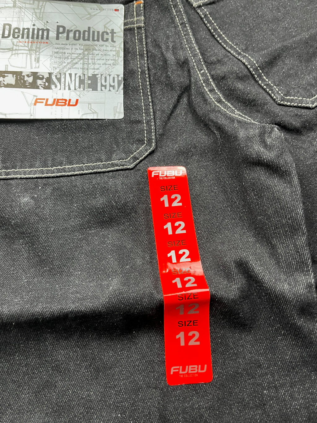 New with Tags FUBU Heritage Black Baggy Carpenter Jeans