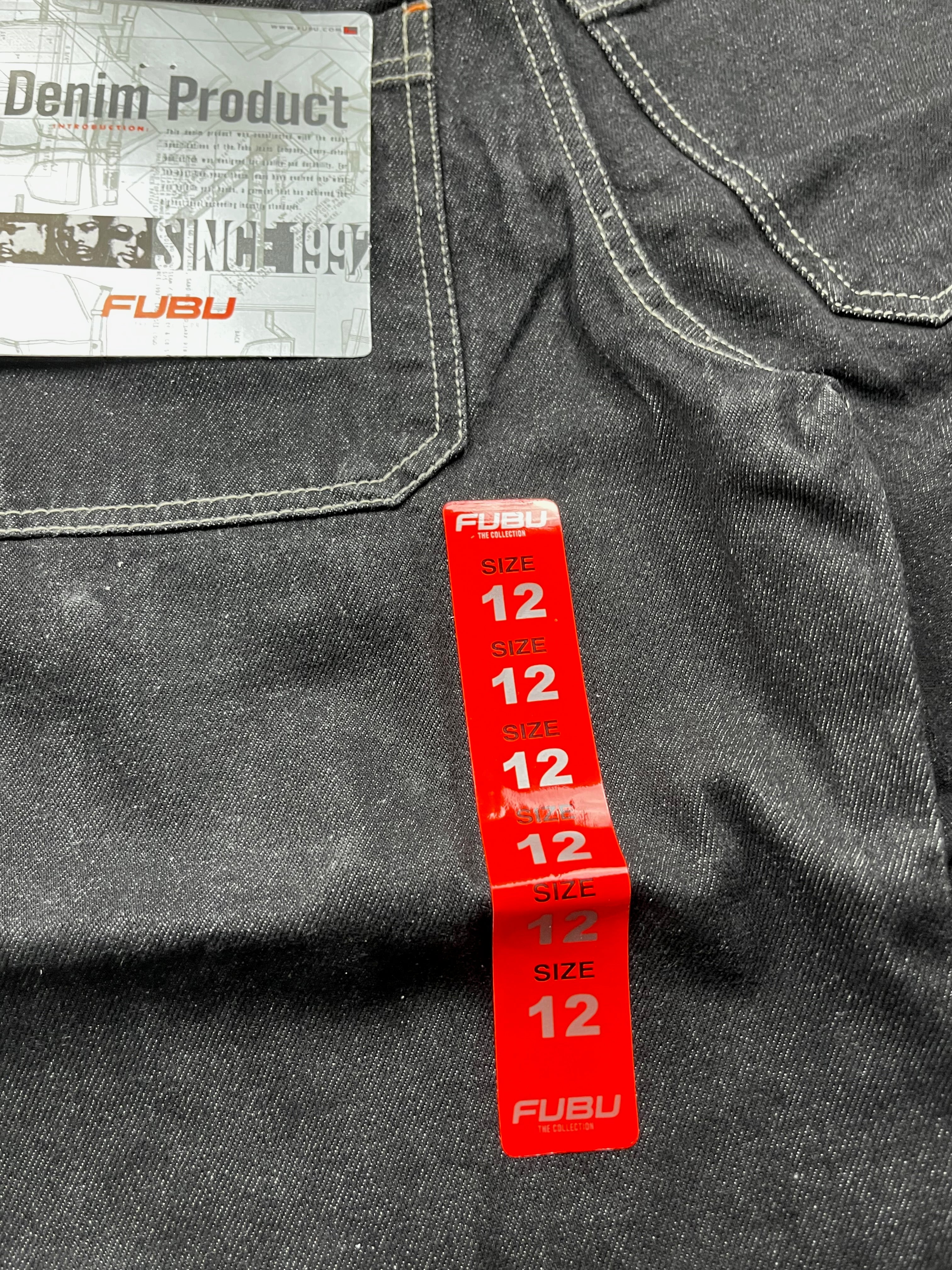 New with Tags FUBU Heritage Black Baggy Carpenter Jeans