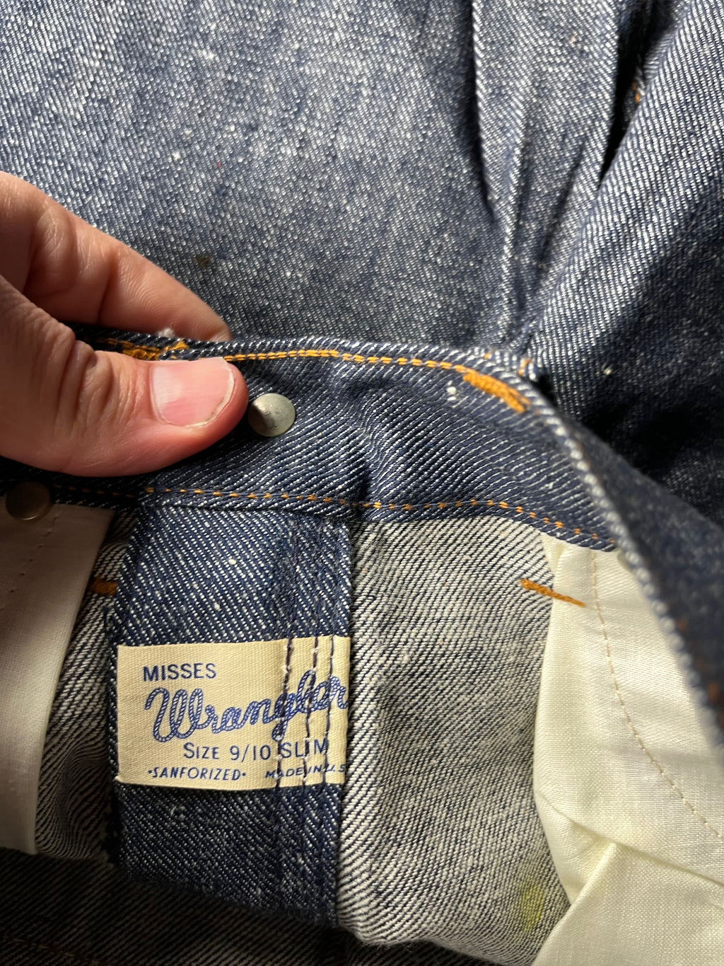 Deadstock 1960s Vintage Wrangler Jamaica Denim Shorts