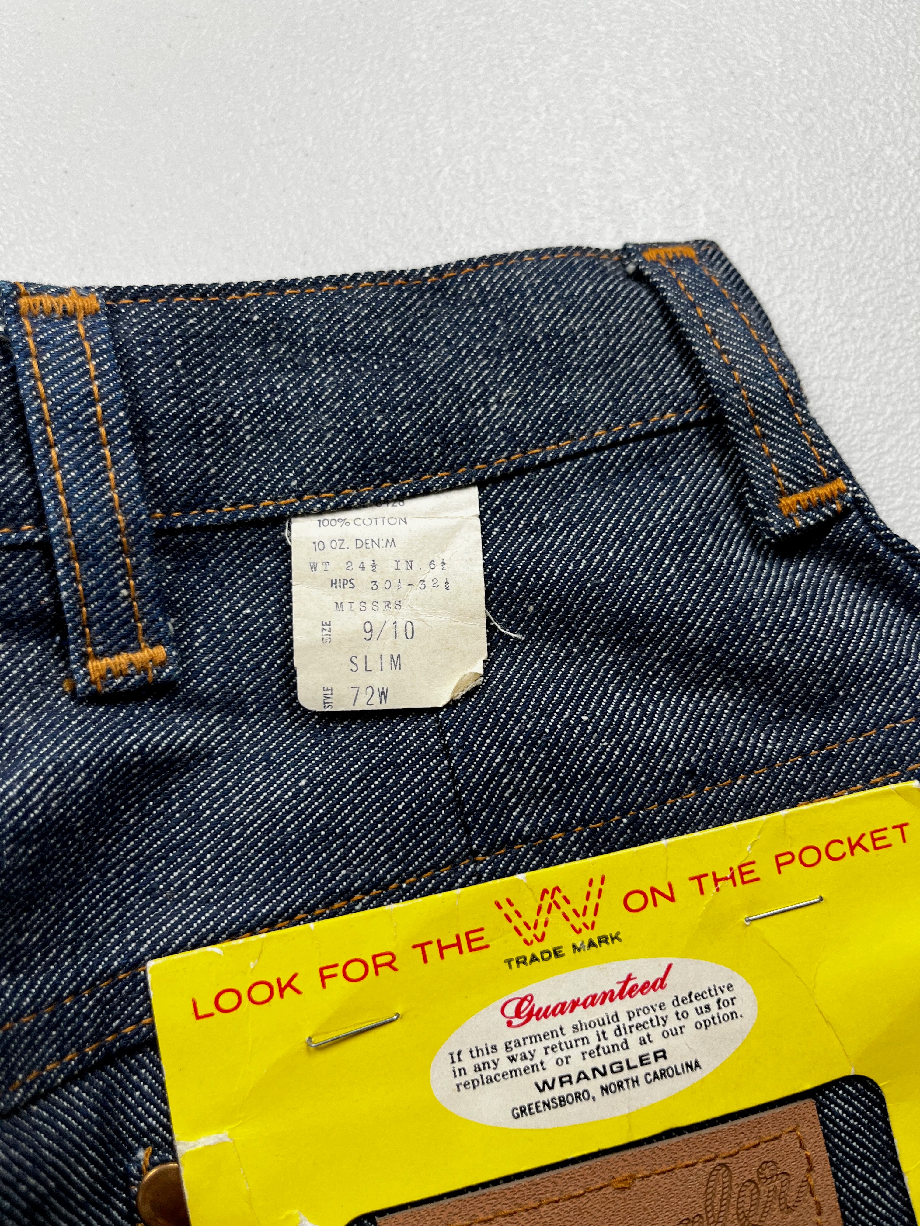 Deadstock 1960s Vintage Wrangler Jamaica Denim Shorts