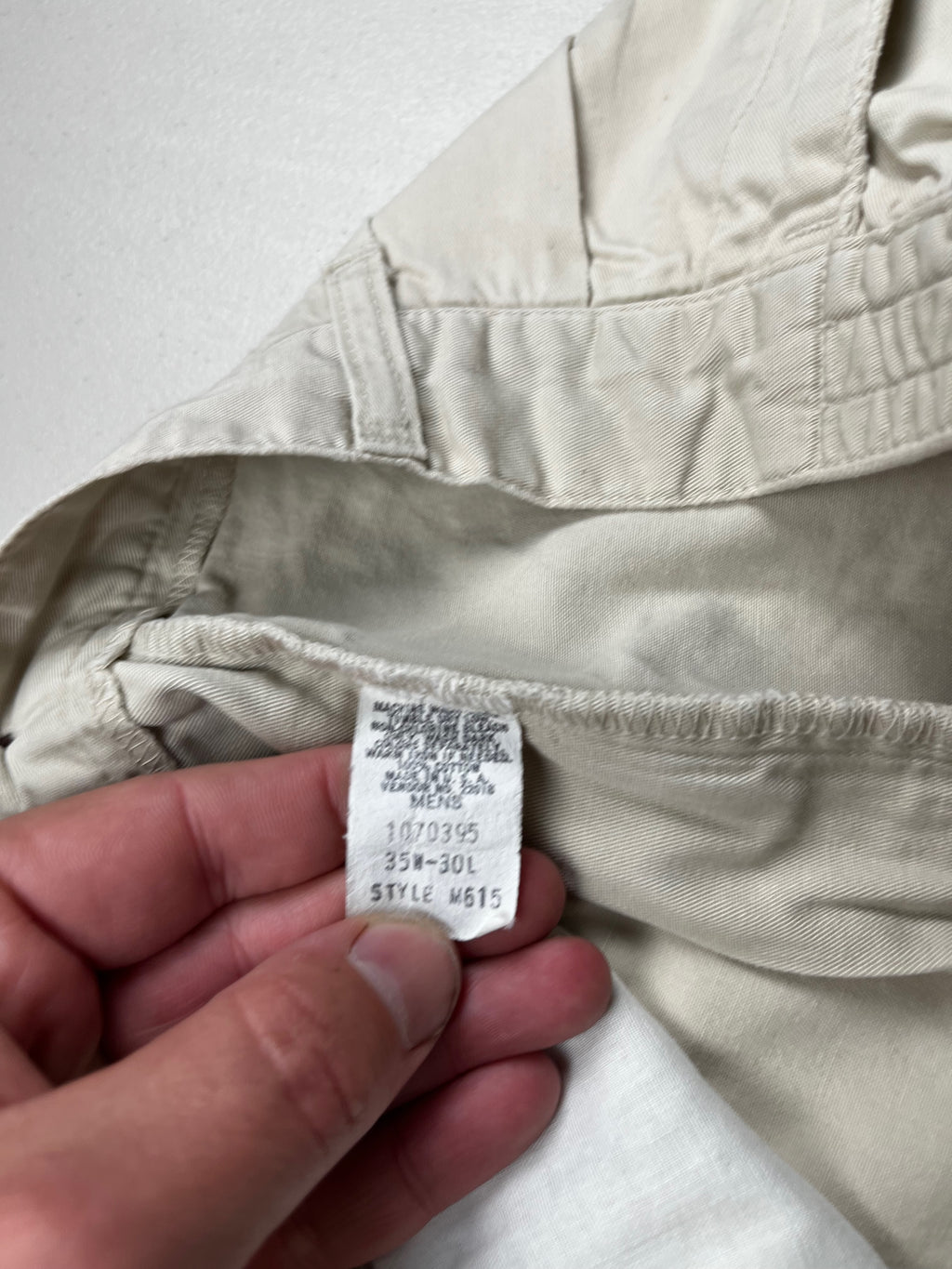 Vintage L.L. Bean Pleated Comfort-Waist Chino Trousers
