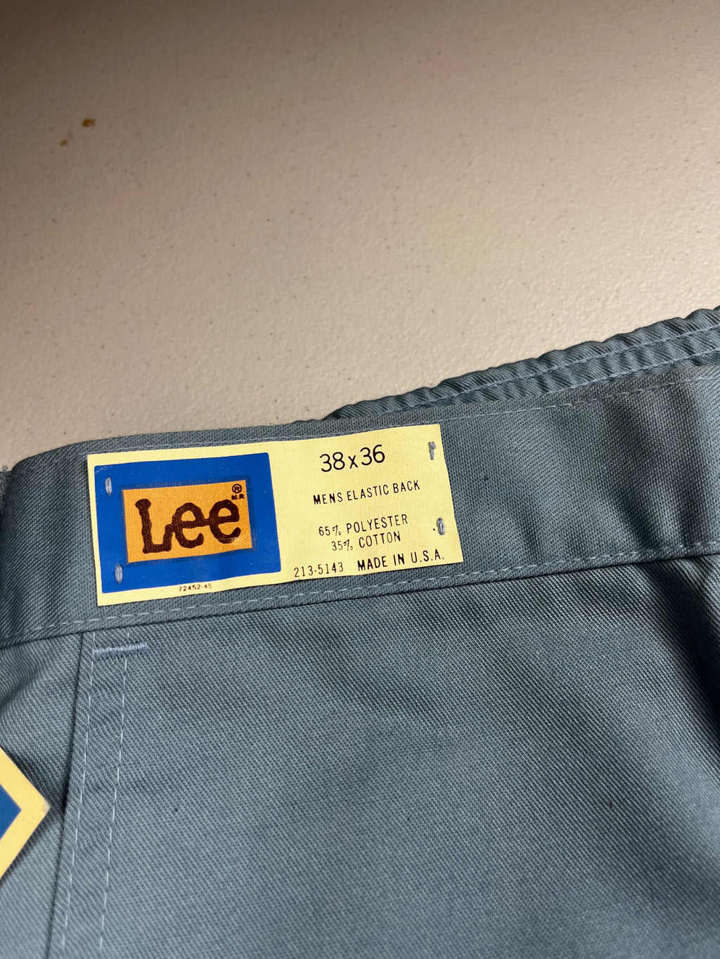 Vintage 1970s Deadstock Lee Chetopa Twill Work Pants