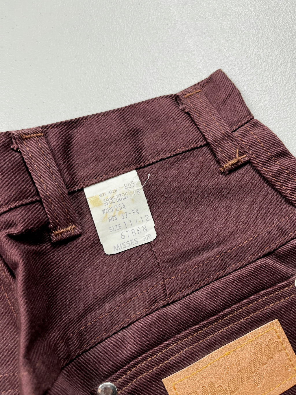 Vintage 1970s Deadstock Wrangler Blue Bell Twill Western Shorts