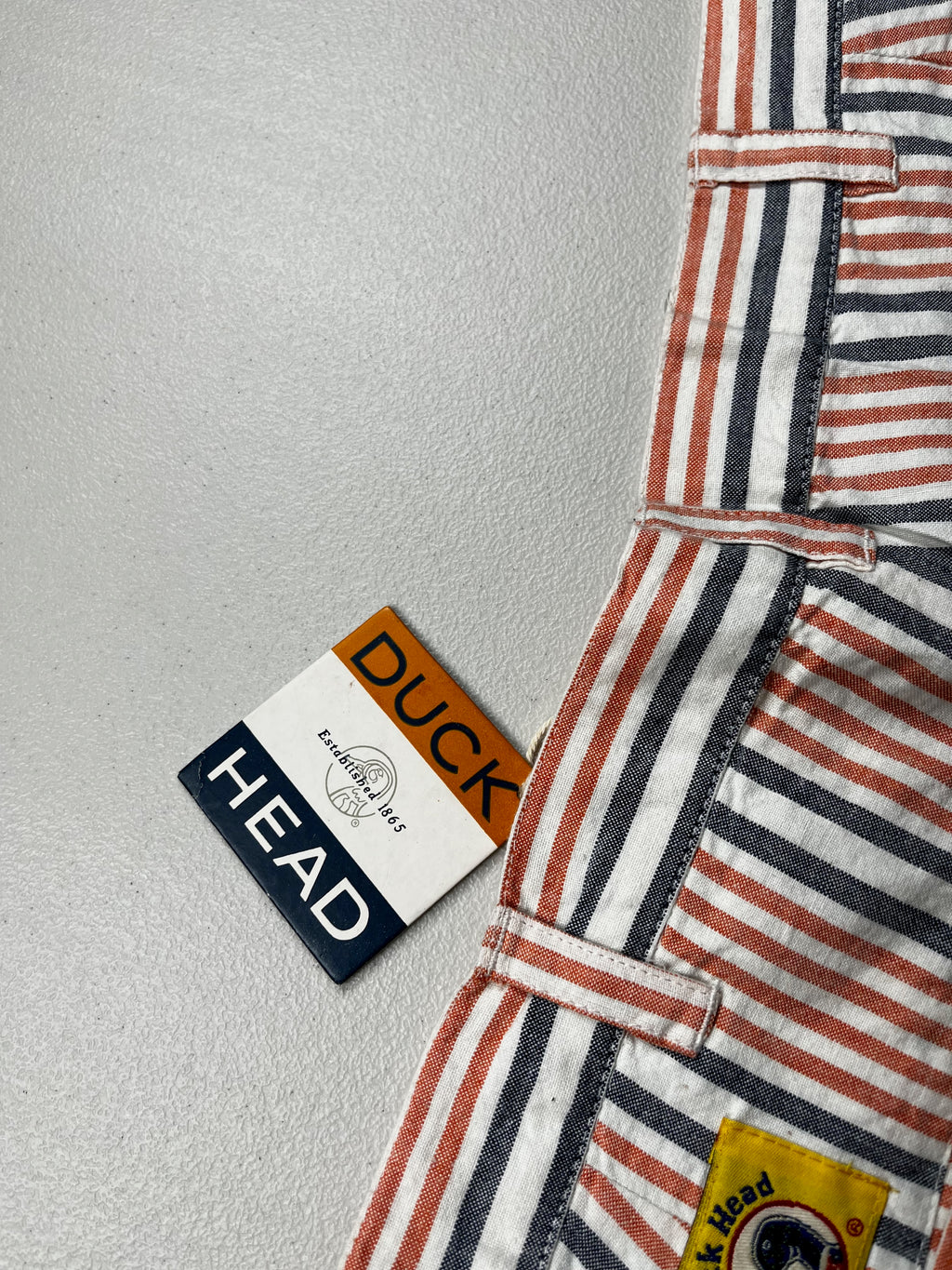 Vintage 90s Duck Head Deadstock Striped Twill Shorts