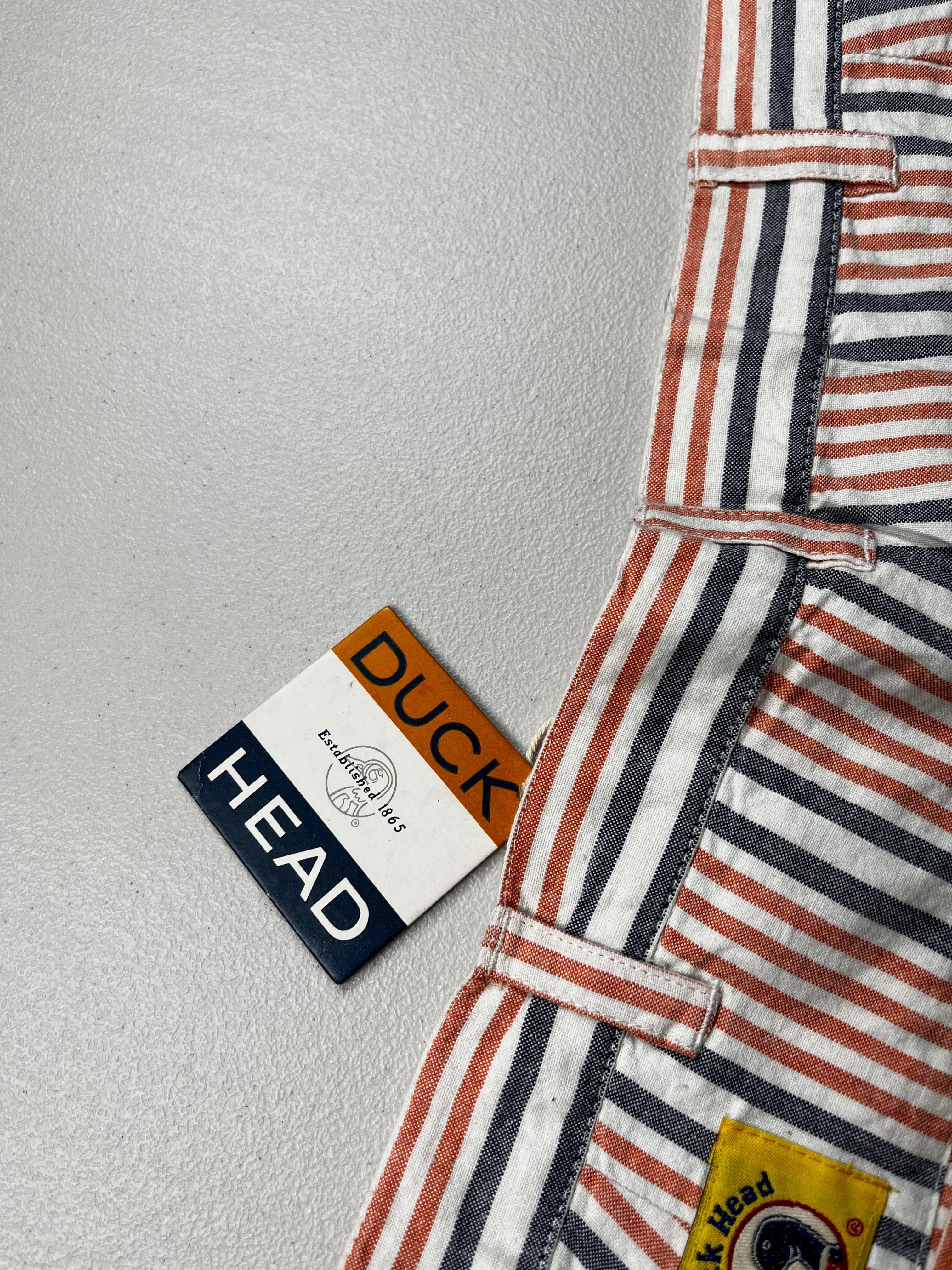 Vintage 90s Duck Head Deadstock Striped Twill Shorts