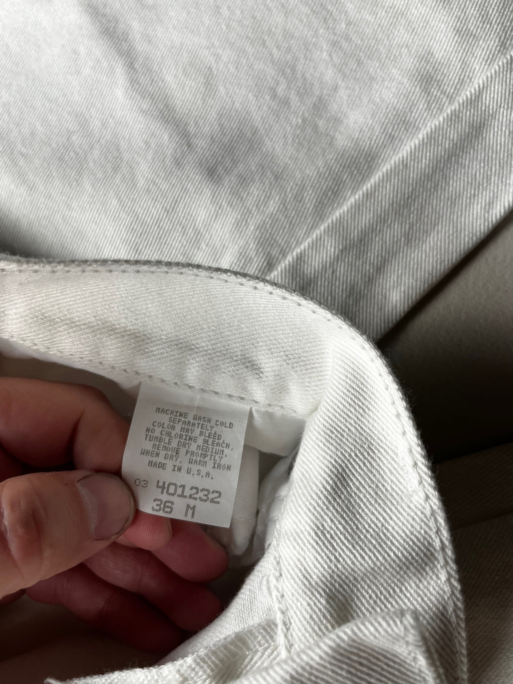 Vintage Y2K Beverly Hills Polo Club White Baggy Wide-Leg Jeans