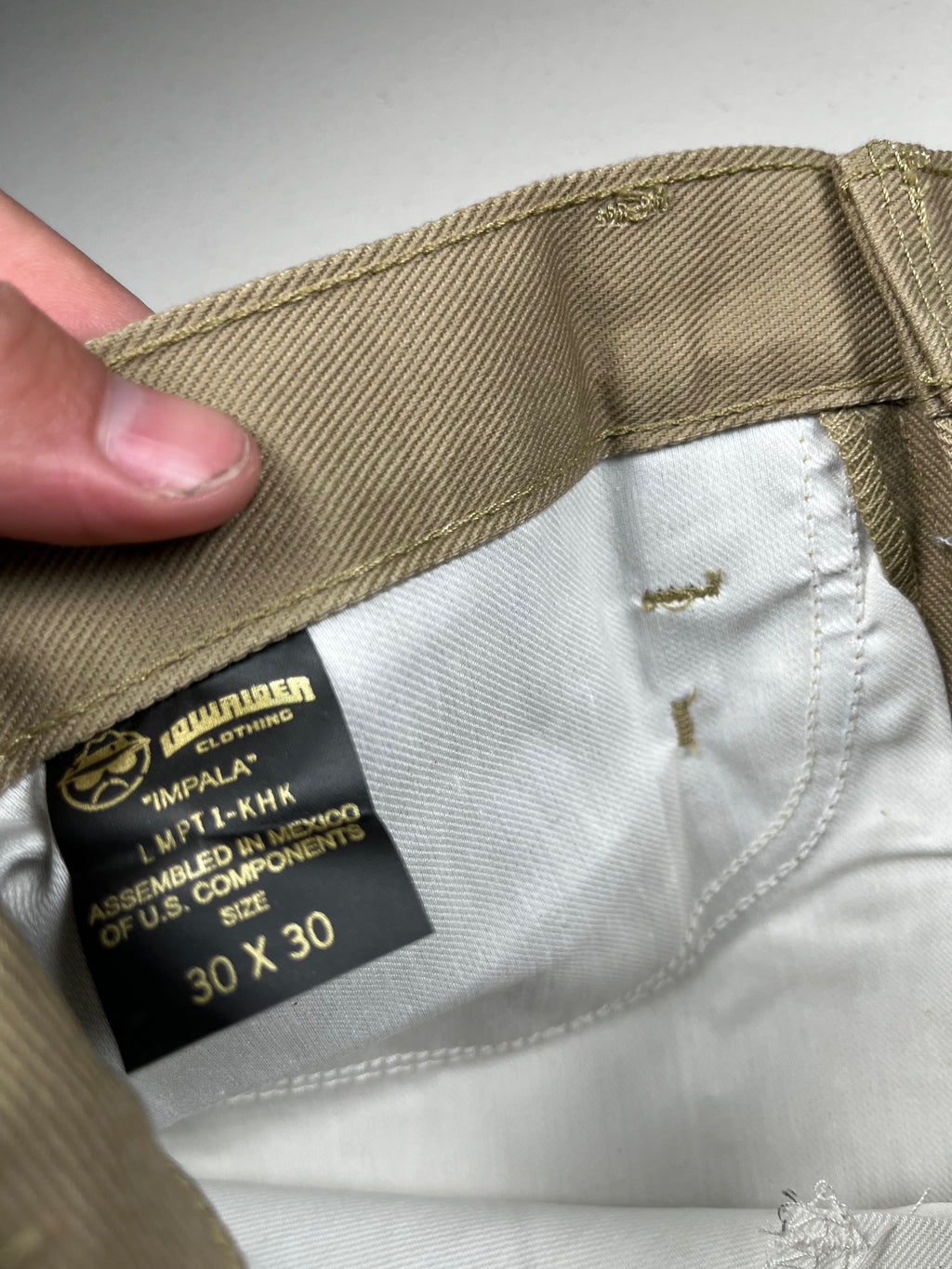 Vintage 90s Lowrider Clothing Wide Leg Khaki Pants