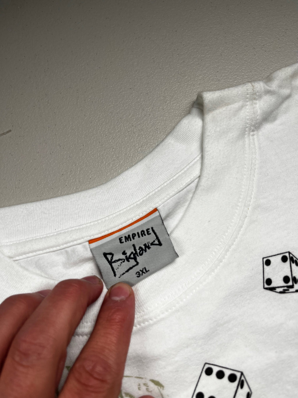 Vintage 90s Money Roll Dice All Over Print Shirt