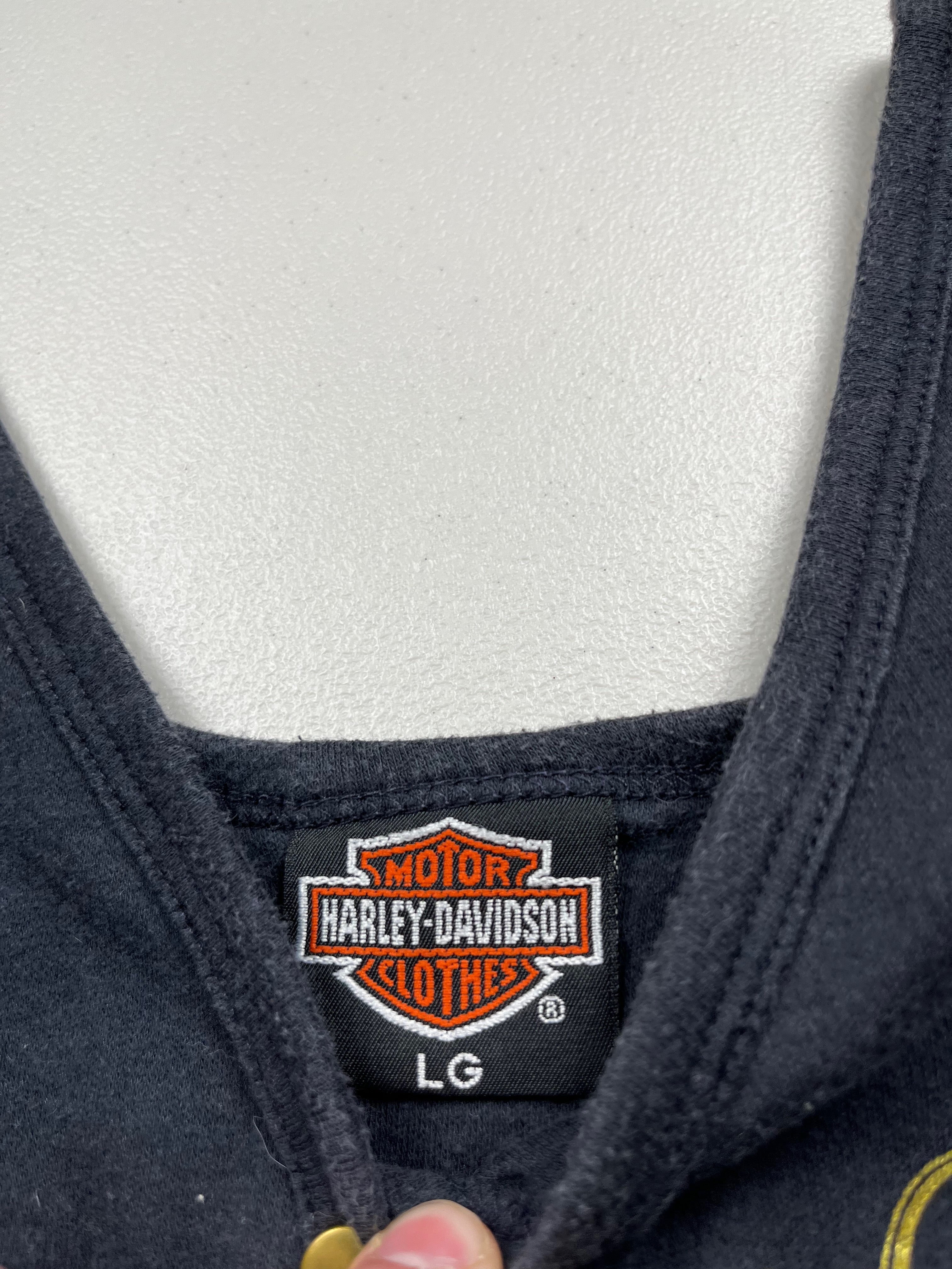 Vintage Harley Davidson 24 Karat Gold Button Up Tank Top