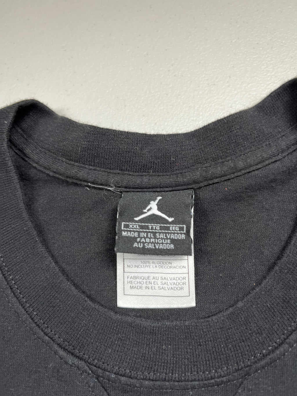 Vintage Nike Air Jordan Center Jumpman T-Shirt Black