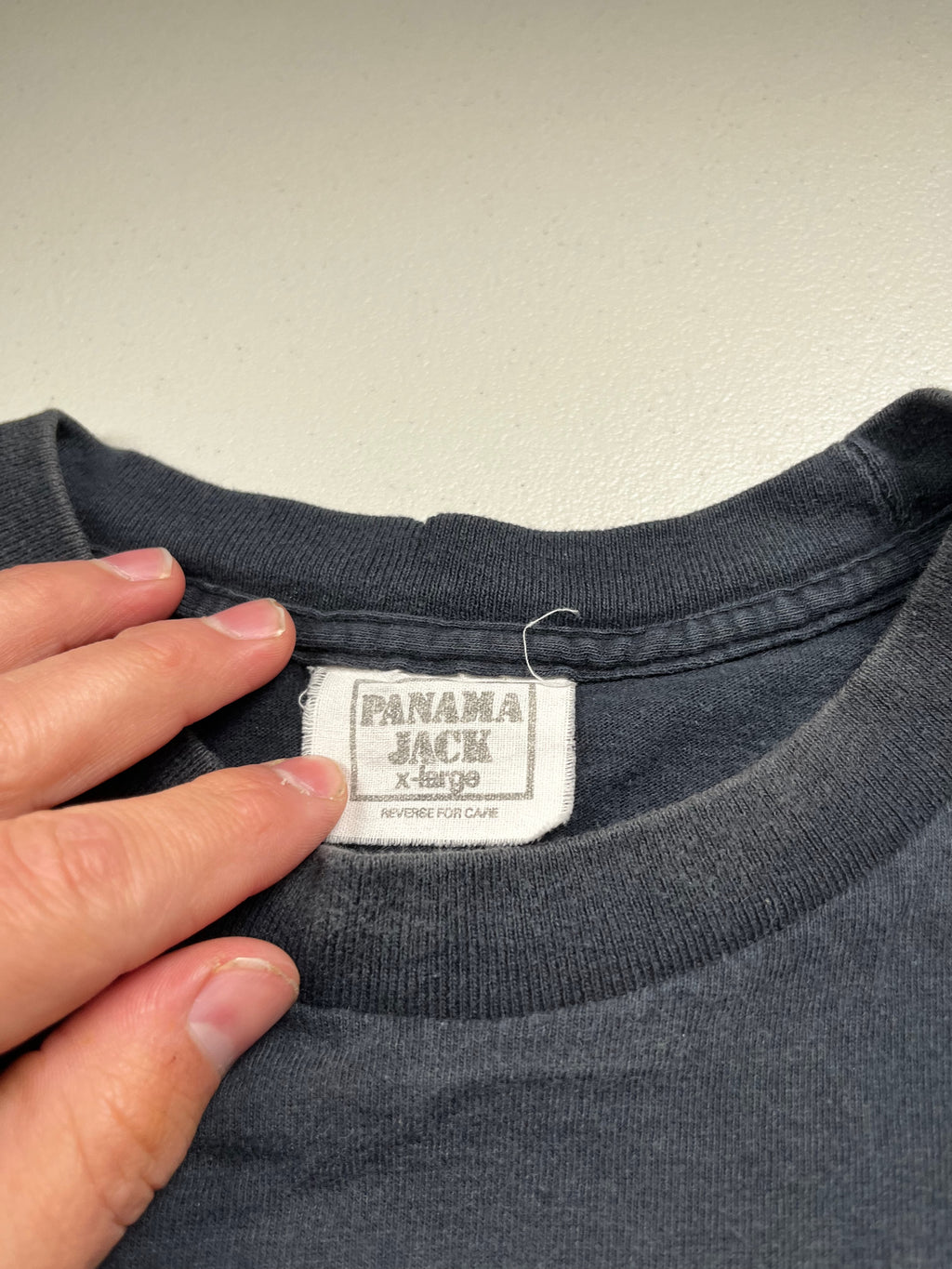 Vintage Panama Jack Left Chest Logo T-Shirt Black