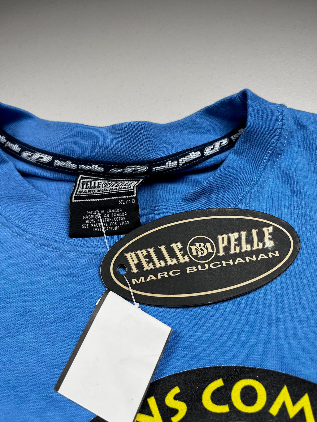 Vintage Pelle Pelle Jeans Company T-Shirt Blue