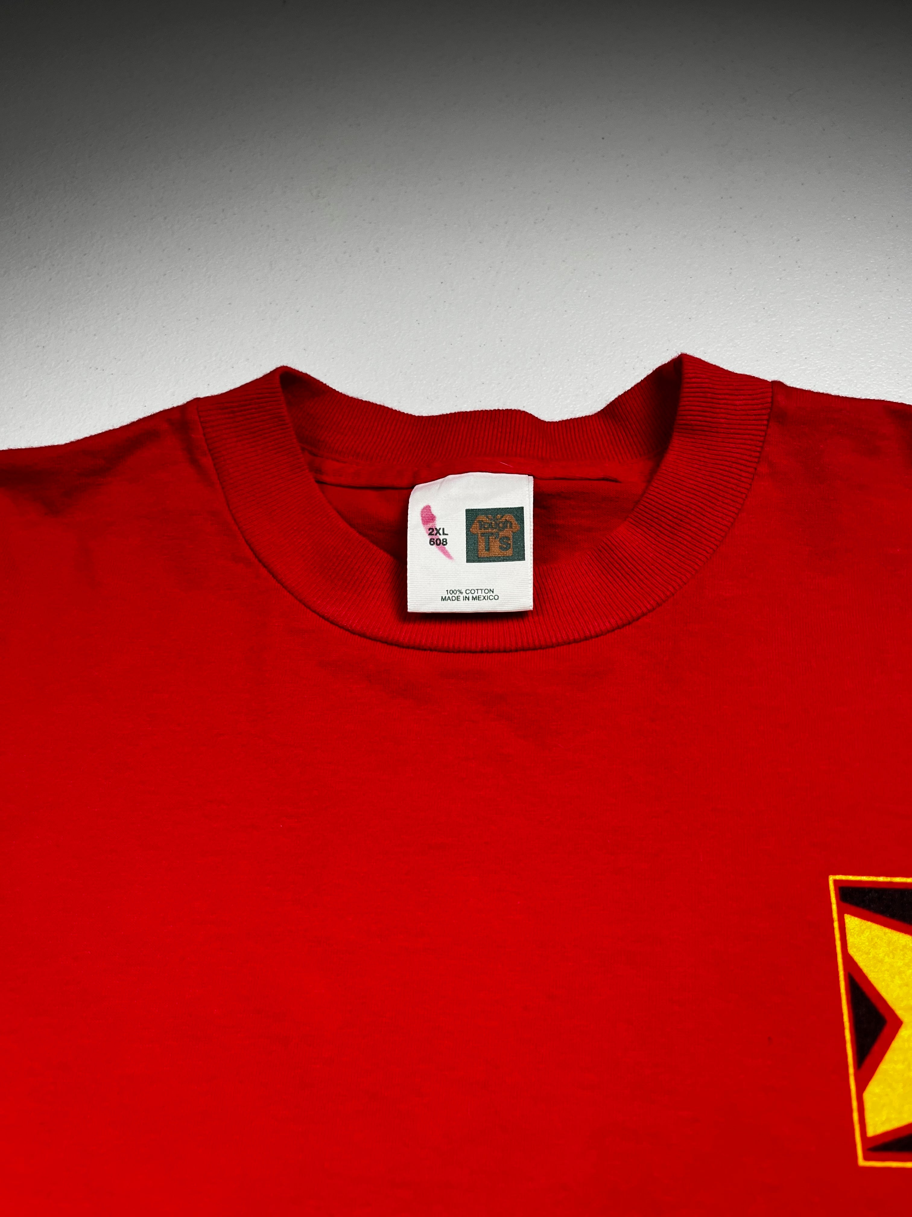 Vintage Hardee's Carl's Jr Star Graphic T-Shirt Red