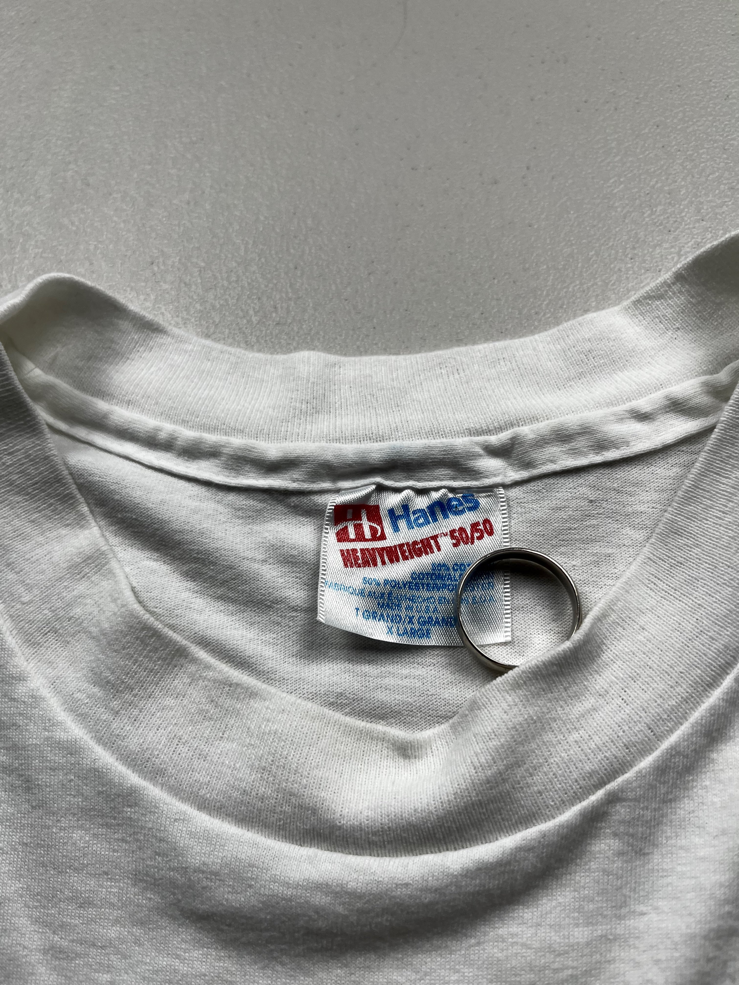 Vintage I'm With The Virgin Novelty T-Shirt White